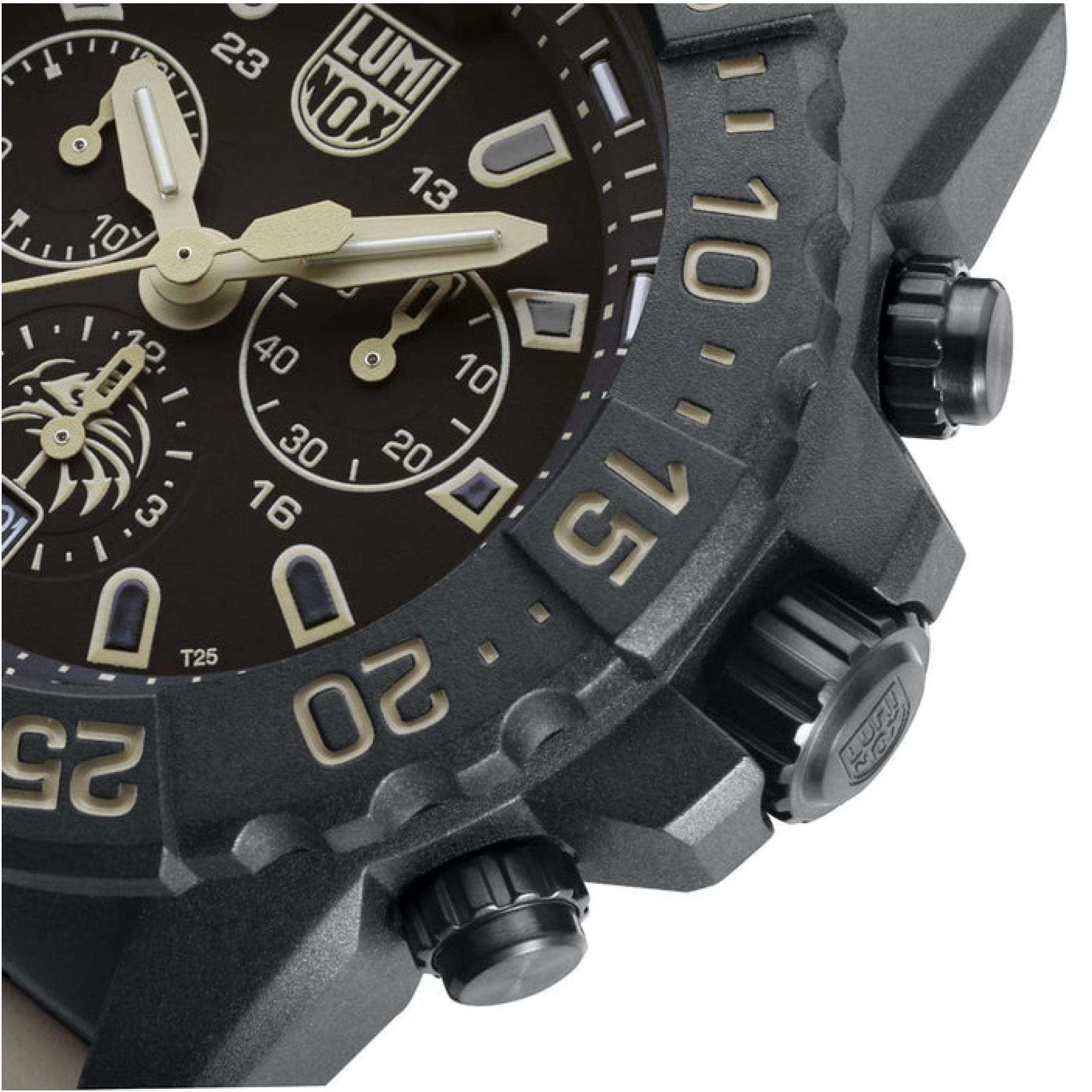 LUMINOX NAVY SEAL CHRONOGRAPH 3580 SERIES BLACK DIAL MENS WATCH XS.3590.NSF.SET - Image 7