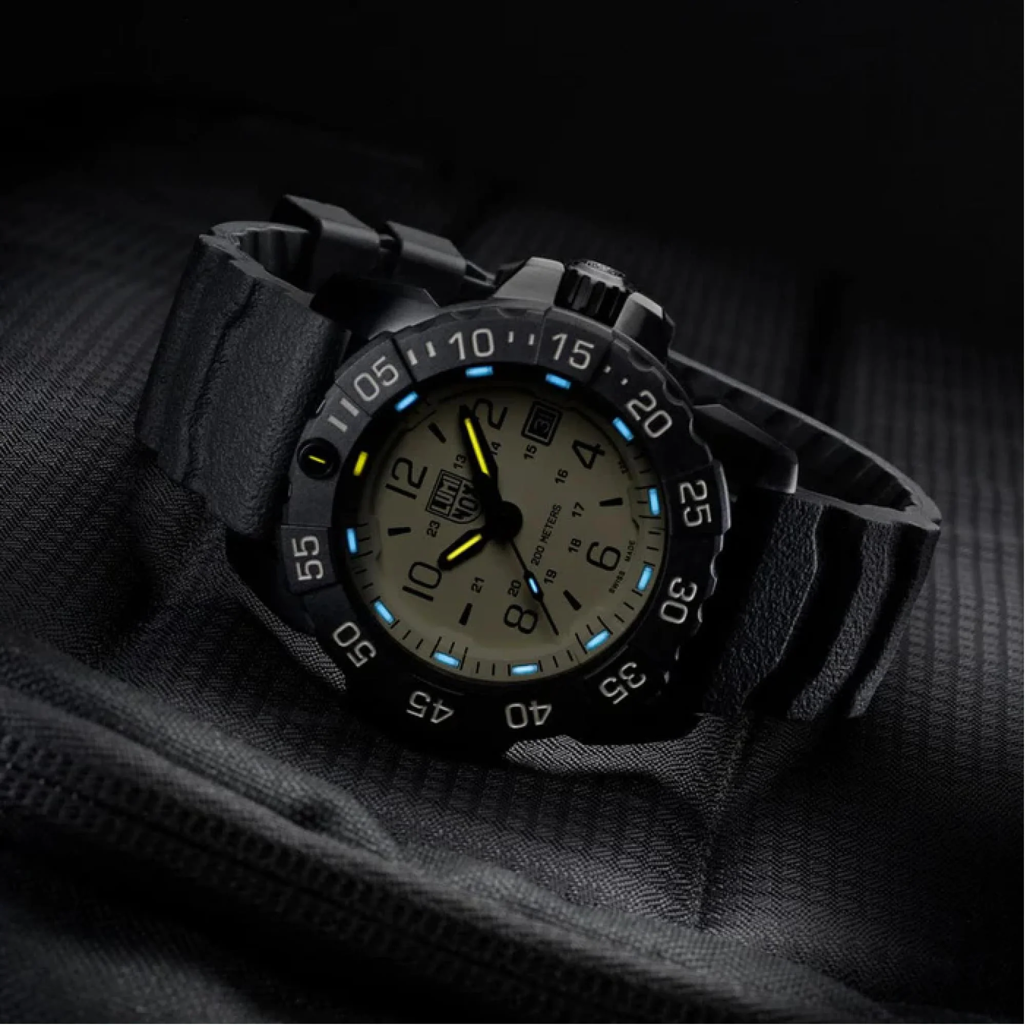 Luminox Navy Seal Foundation Special Edition Beige Dial Black Silicone Strap Men's Watch XS.3251CBNSFSET - Image 13