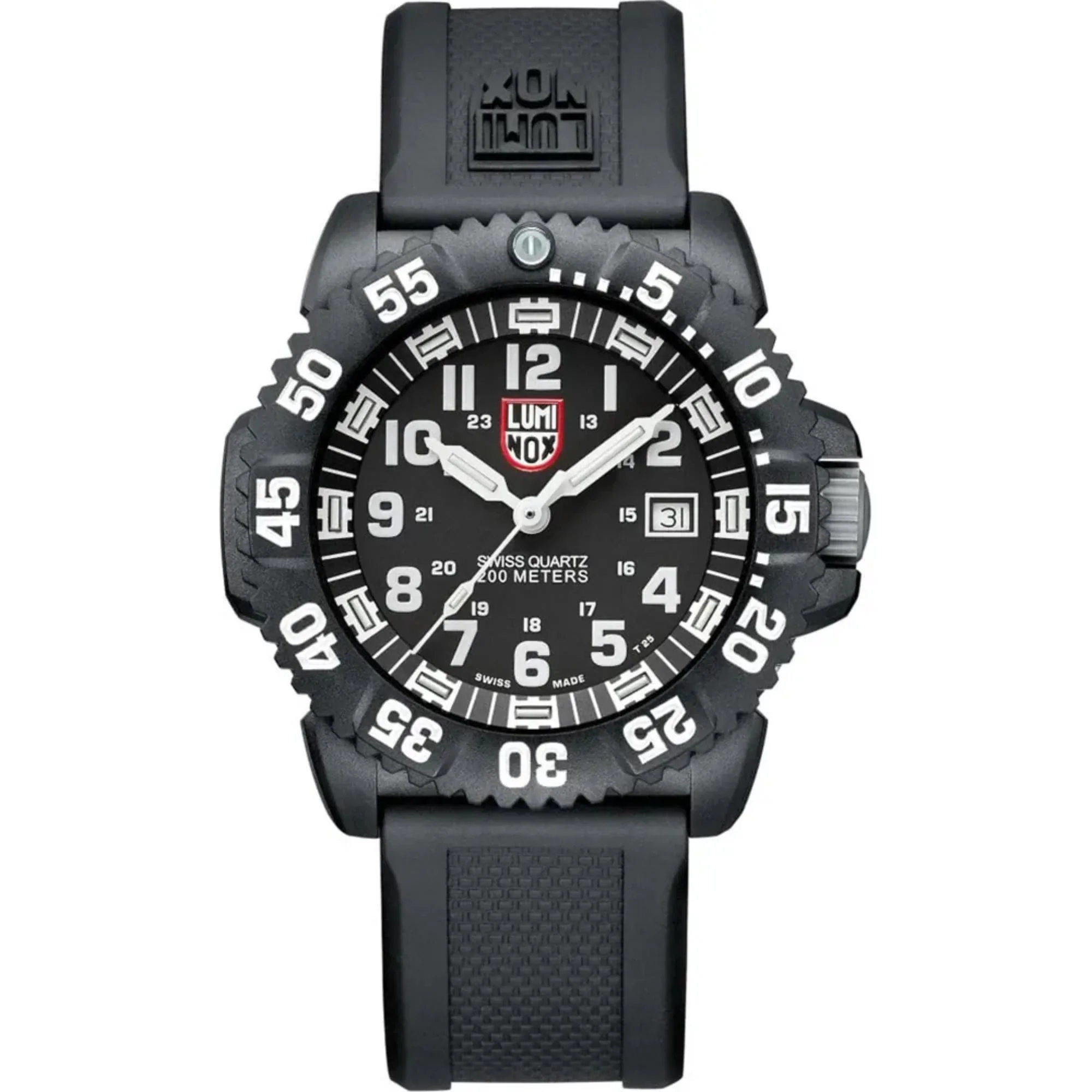 Luminox Original Navy SEAL 3000 Series Black CARBONOX Case And Rubber Strap Black Dial Men's Watch XS.3051.F - Image 5