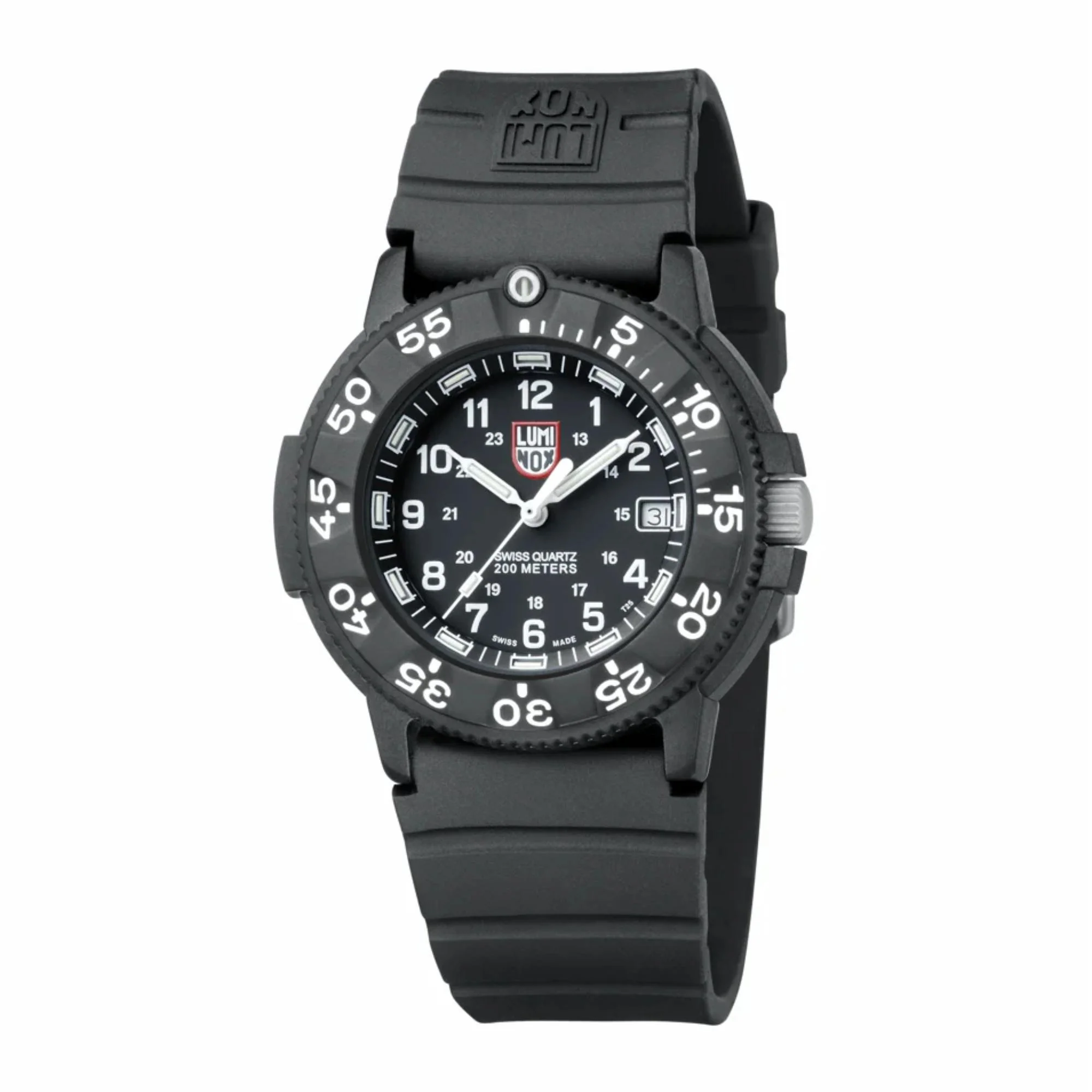 Luminox Original Navy SEAL 3000 Series Black Dial Rubber Strap Men's Watch XS.3001.F - Image 6