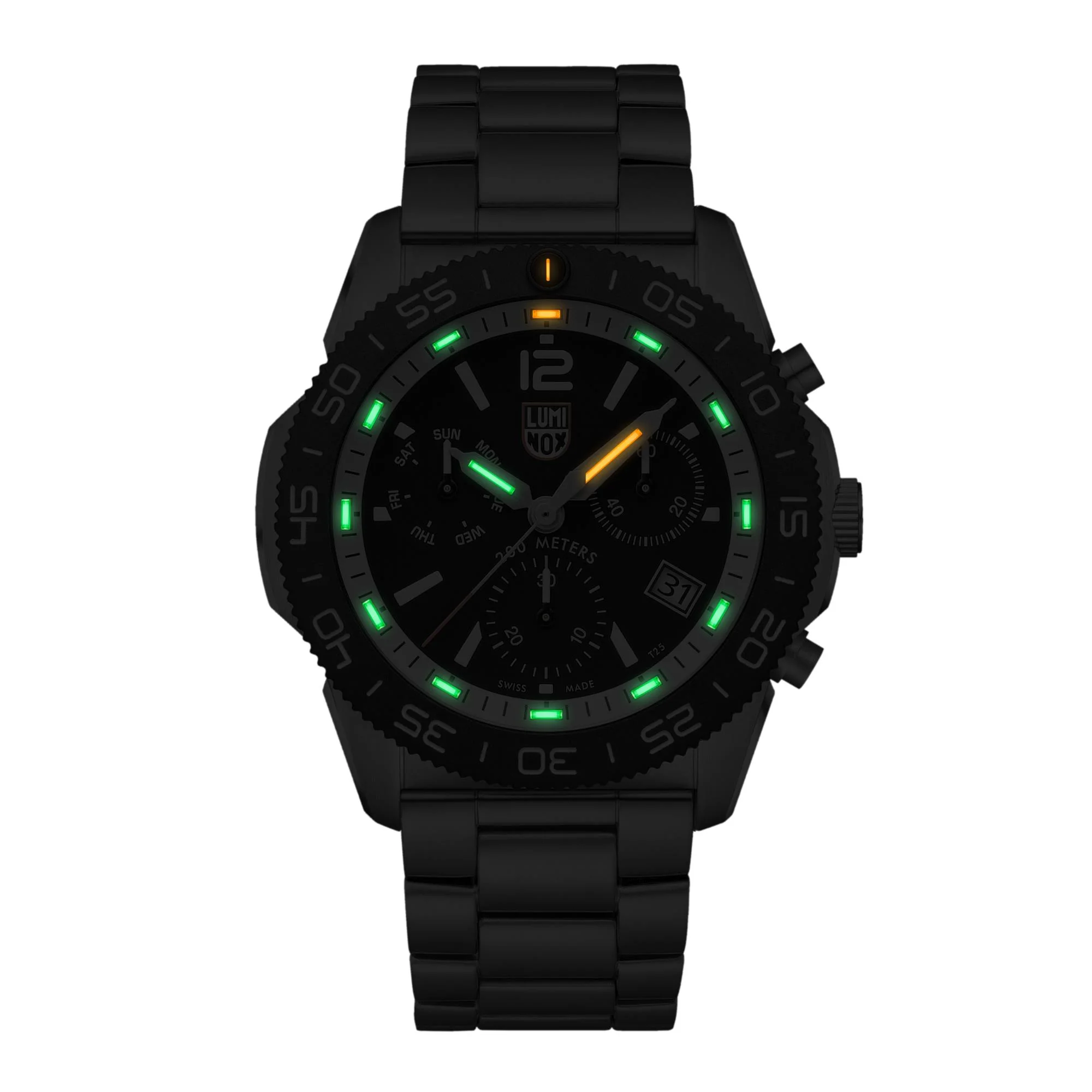 Luminox Pacific Diver Chronograph Black Stainless Steel Men's Watch XS.3141.M - Image 3
