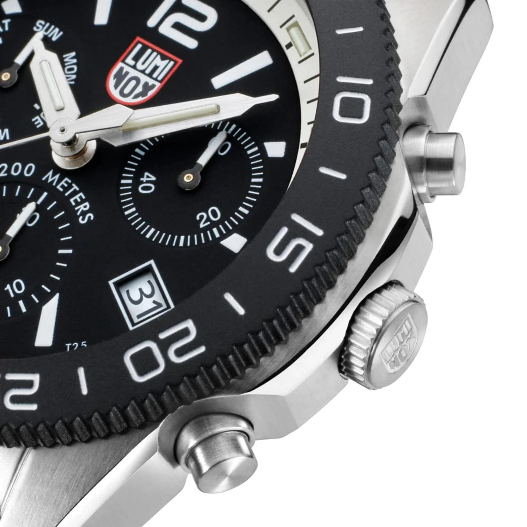 Luminox Pacific Diver Chronograph Quartz Black Dial Rubber Strap Men's Watch XS.3141.SET - Image 8