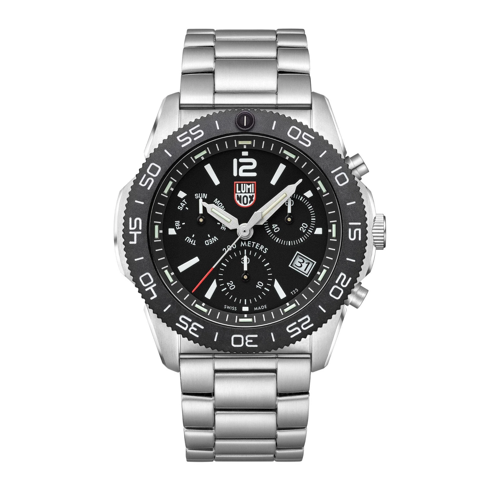 Luminox Pacific Diver Chronograph Stainless Steel Bracelet Mens Watch XS.3142 - Image 11