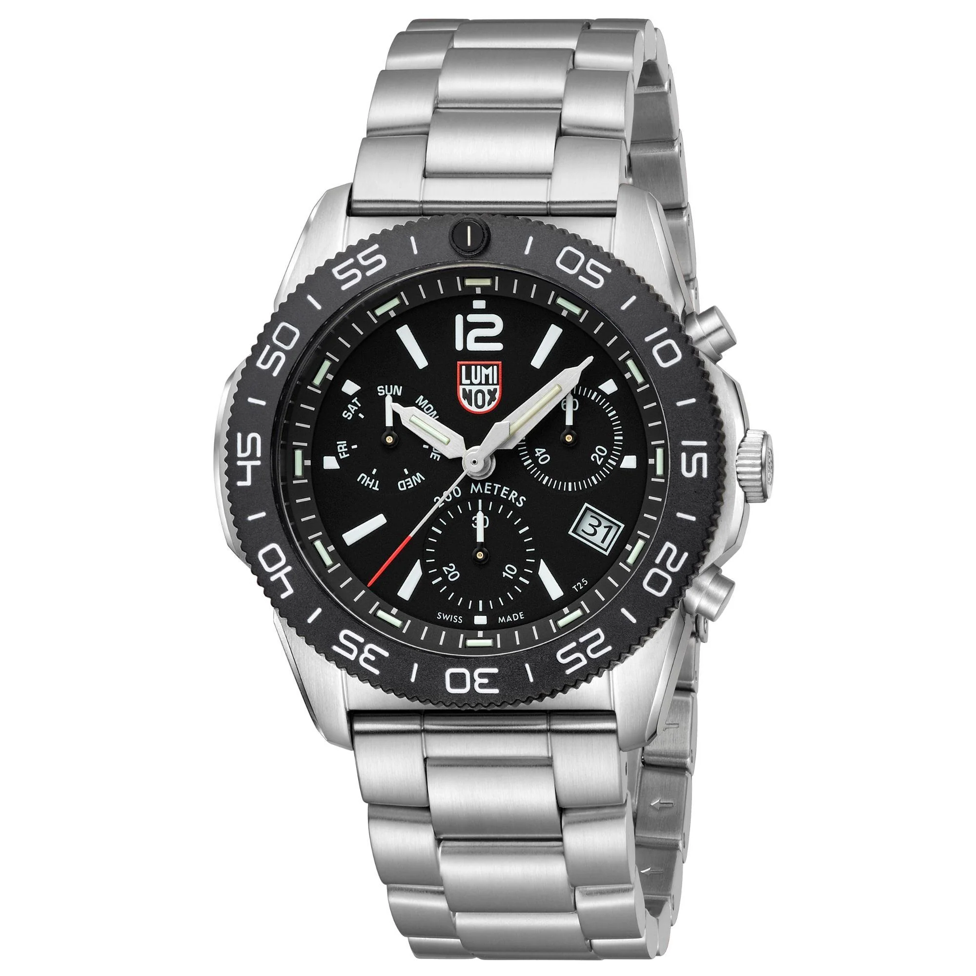 Luminox Pacific Diver Chronograph Stainless Steel Bracelet Mens Watch XS.3142 - Image 13