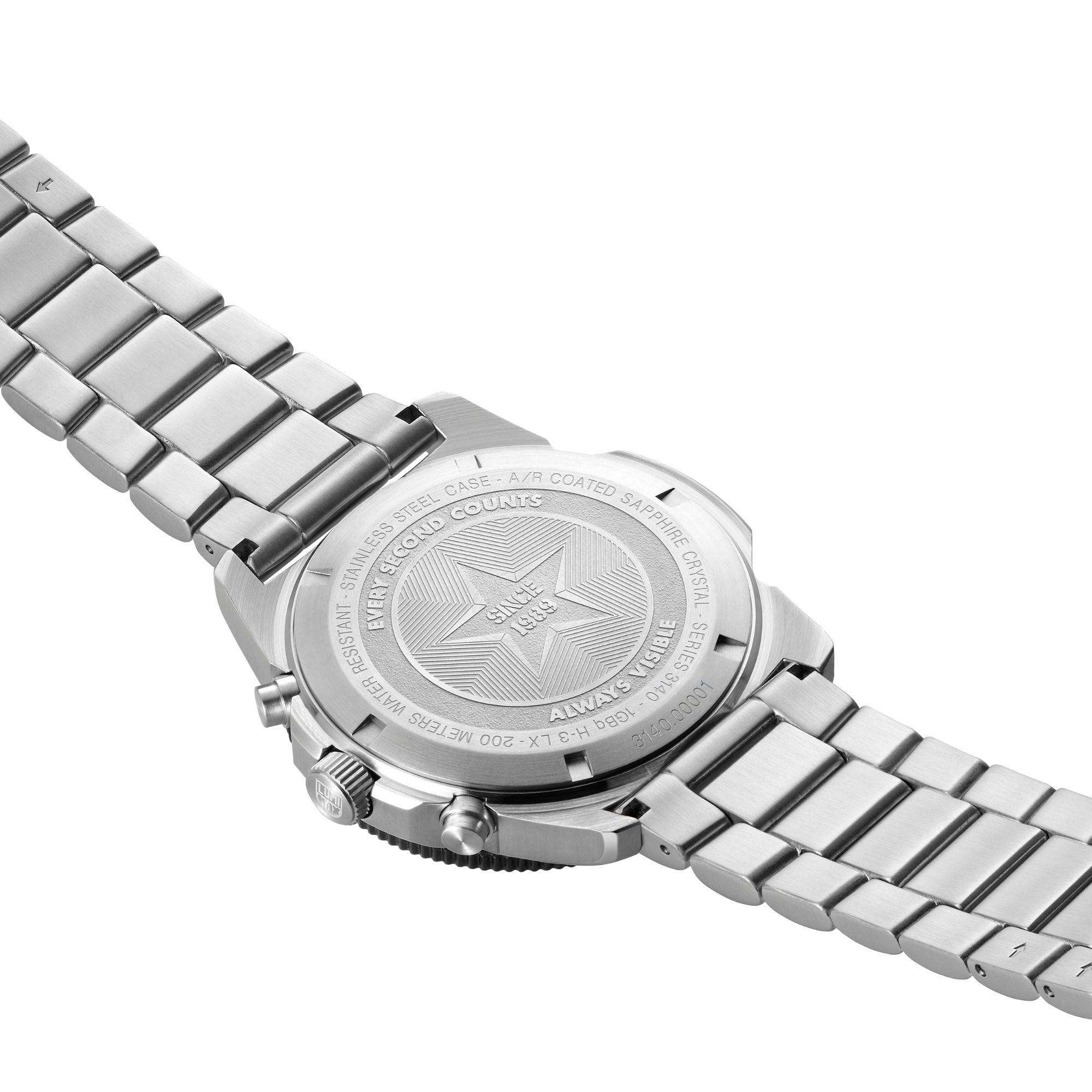 Luminox Pacific Diver Chronograph Stainless Steel Bracelet Mens Watch XS.3142 - Image 4