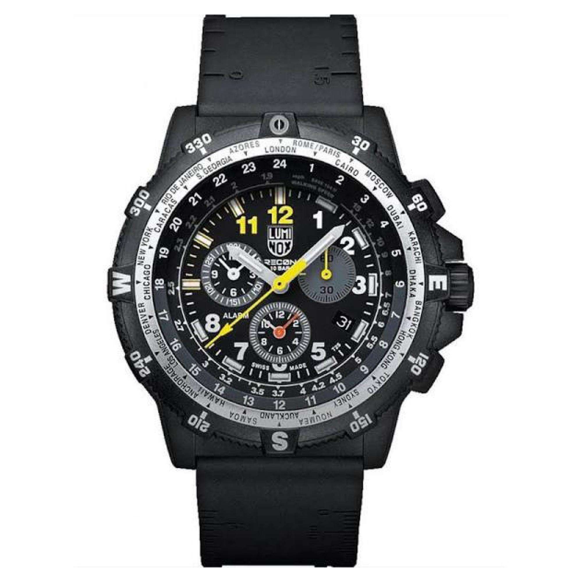 Luminox Recon III Team Leader Chronograph Series D 8840 Black Dial Black Silicone Strap Mens Watch XL.8842.MI.F - Image 9