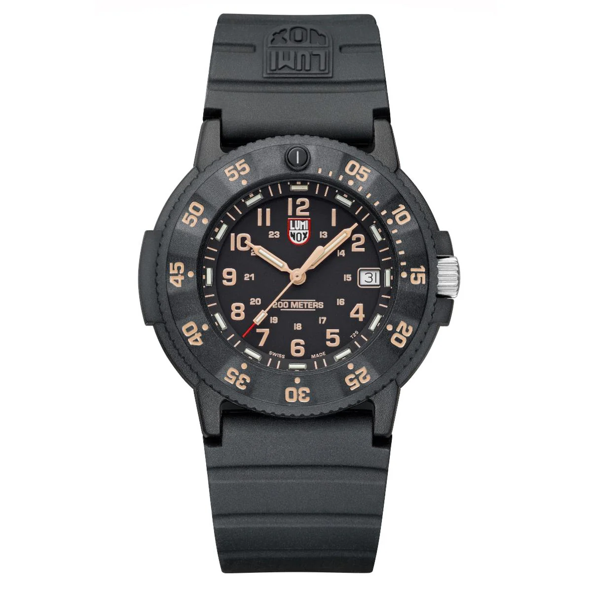Luminox Original Navy Seal 3000 Series Black Dial Rubber Strap Men's Watch XS.3001.EVO.OR.S