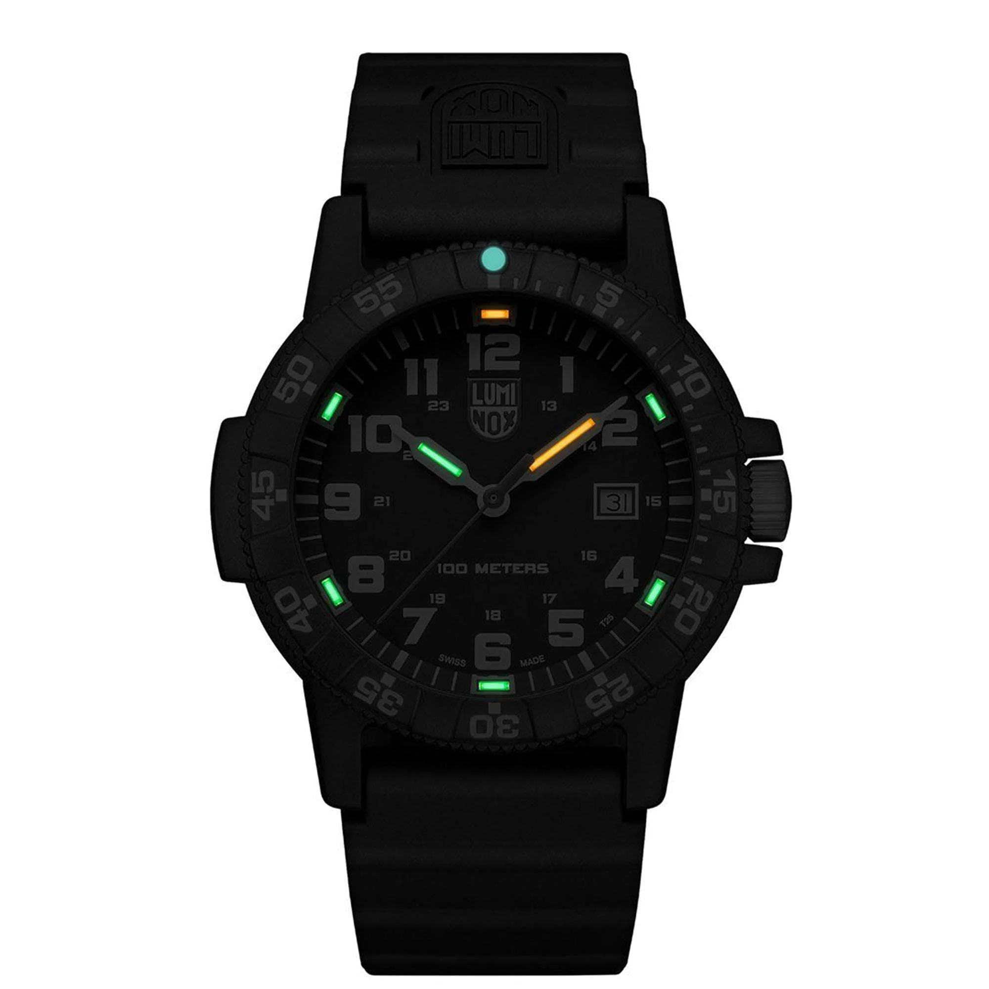 Luminox Leatherback SEA Turtle Giant Black Dial PU Strap Men's Watch XS.0321.L - Image 2