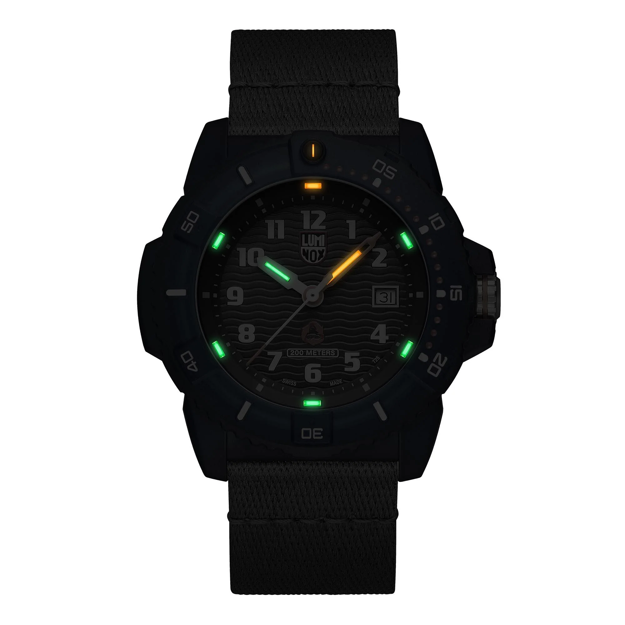 Luminox #Tide Recycled Ocean Material Quartz Black Dial Grey Nylon Strap Men's Watch XS.8902.ECO - Image 11