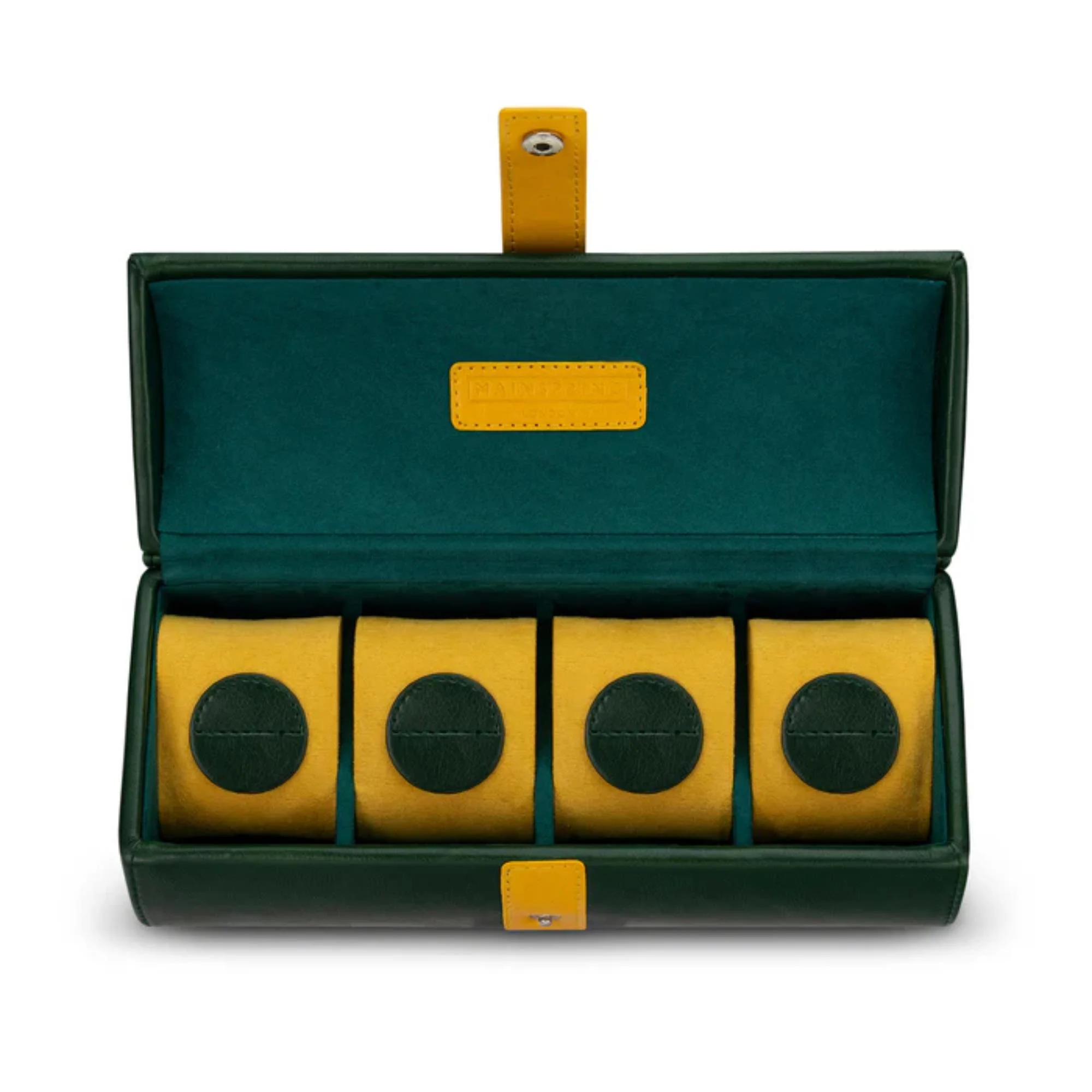 Mainspring Raceday Podium 4-Slot Watch Case Collector Pouch - Racing Green MS-101-WR1-03 - Image 7