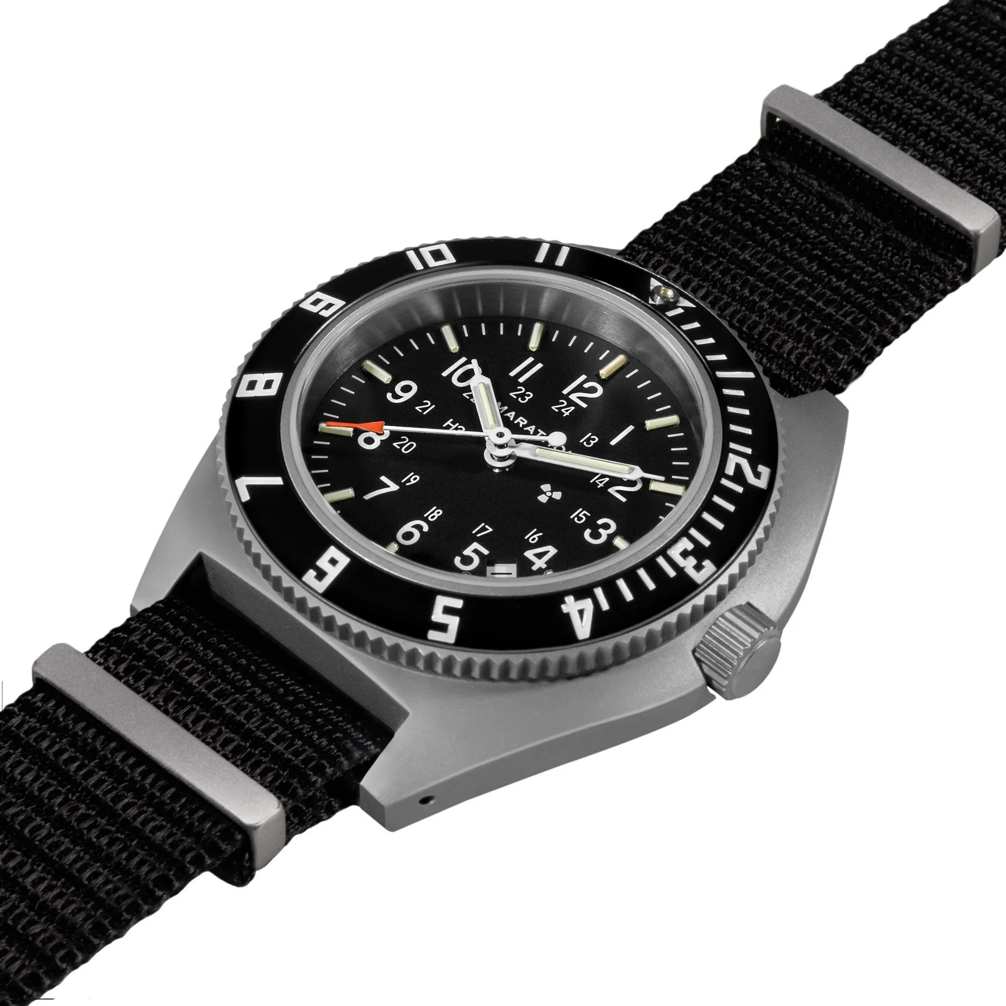 Marathon Steel Navigator (SSNAV-D) Black Dial Men's Watch WW194013SS-0103 - Image 2