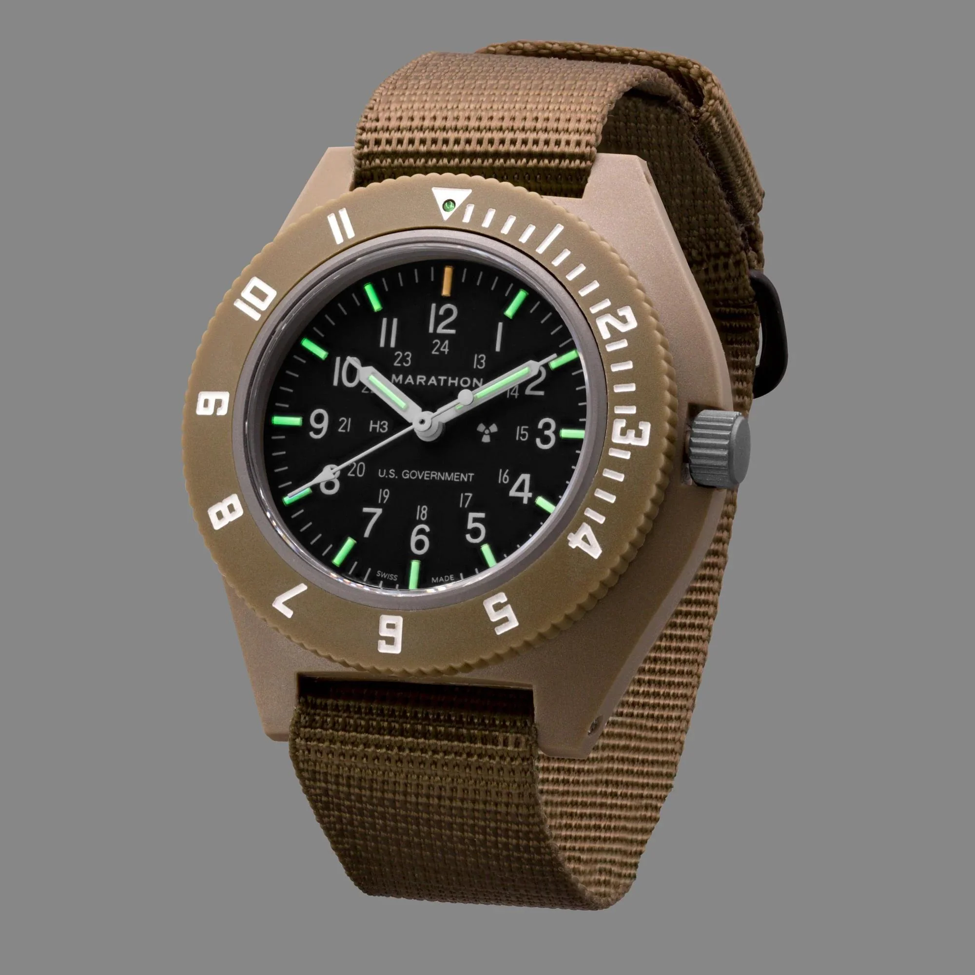 Marathon Pilot's Navigator Desert Tan Quartz Black Dial Men’s Watch WW194001DT-0002 - Image 3