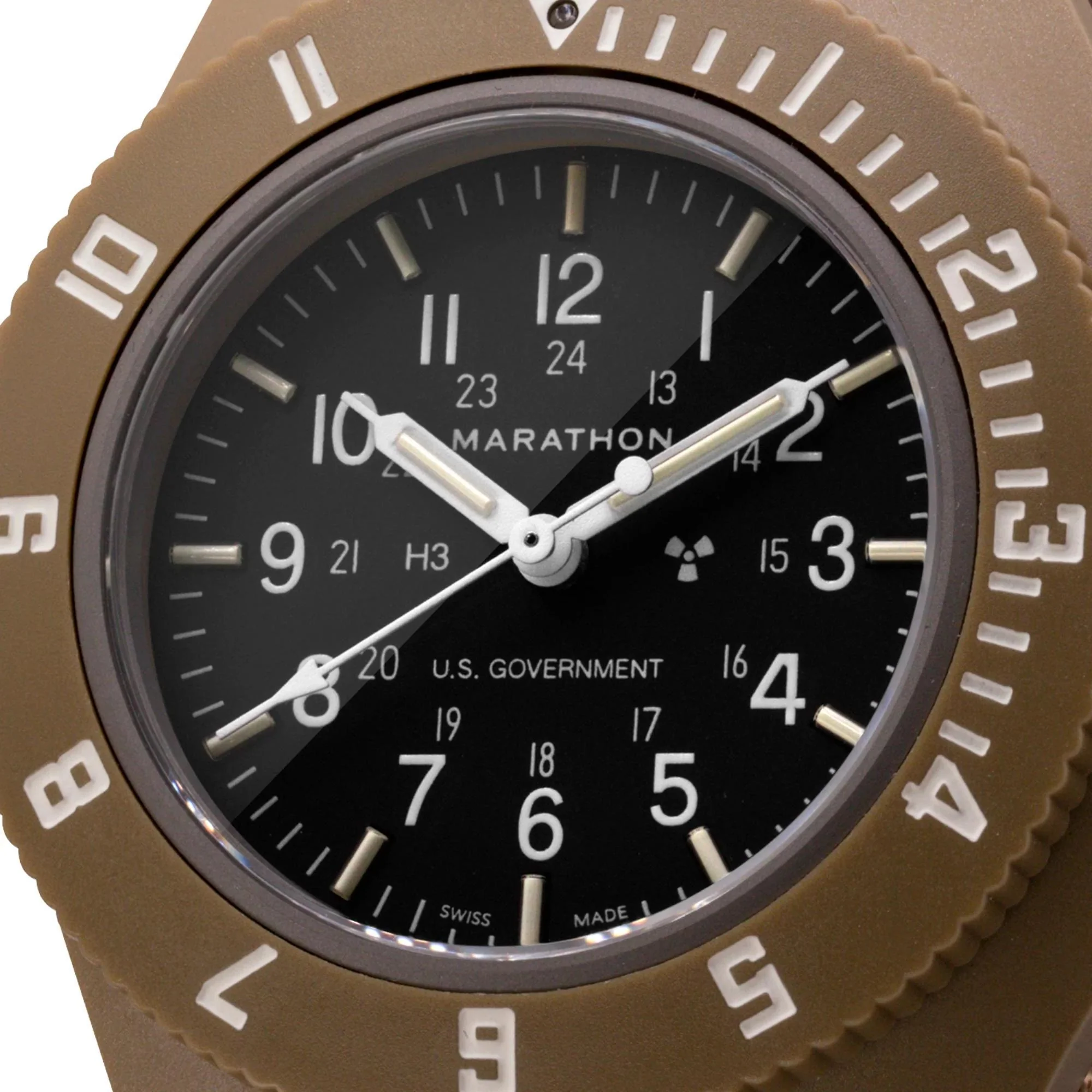 Marathon Pilot's Navigator Desert Tan Quartz Black Dial Men’s Watch WW194001DT-0010 - Image 11