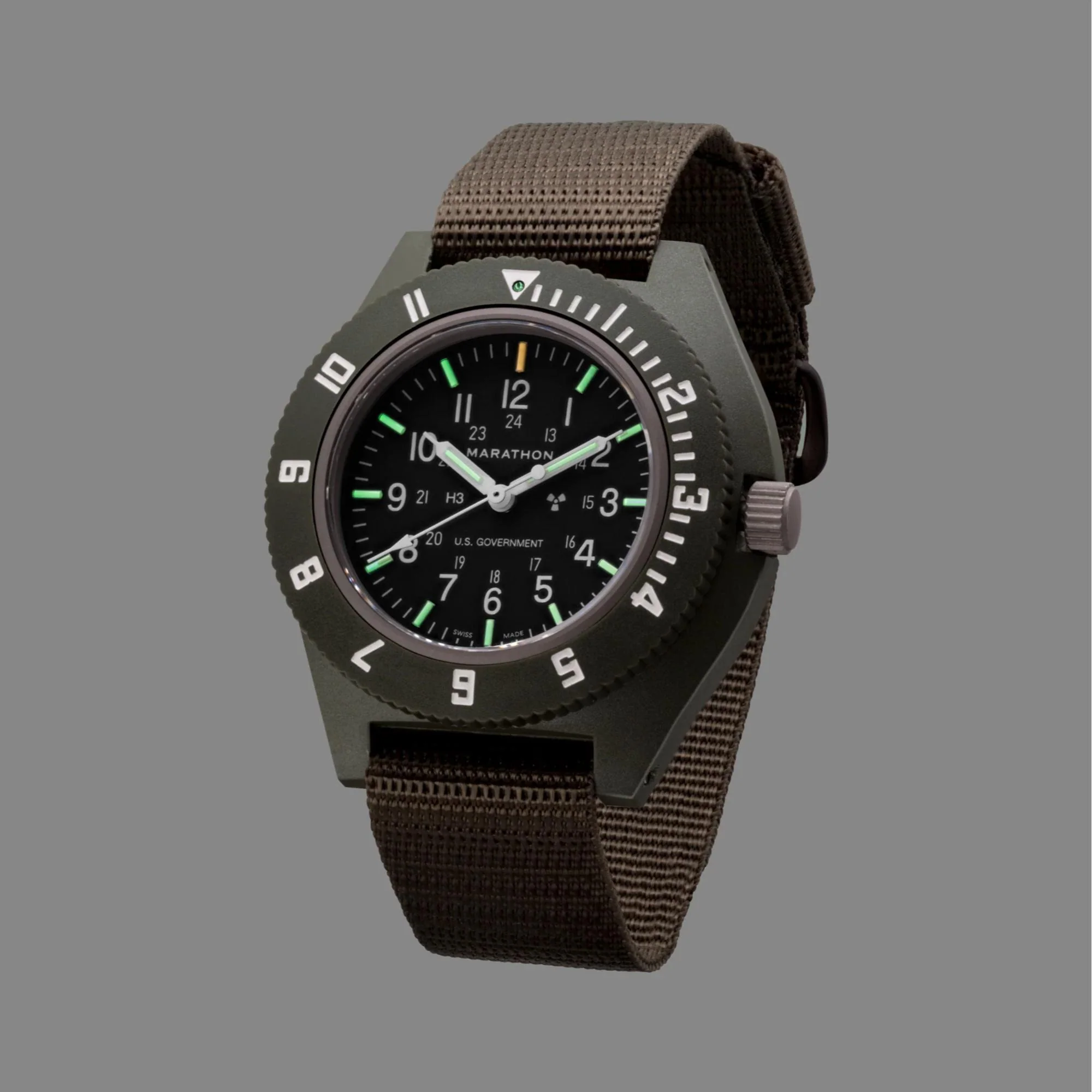 Marathon Pilot's Navigator Sage Green Quartz Black Dial Men’s Watch WW194001SG-0002 - Image 2