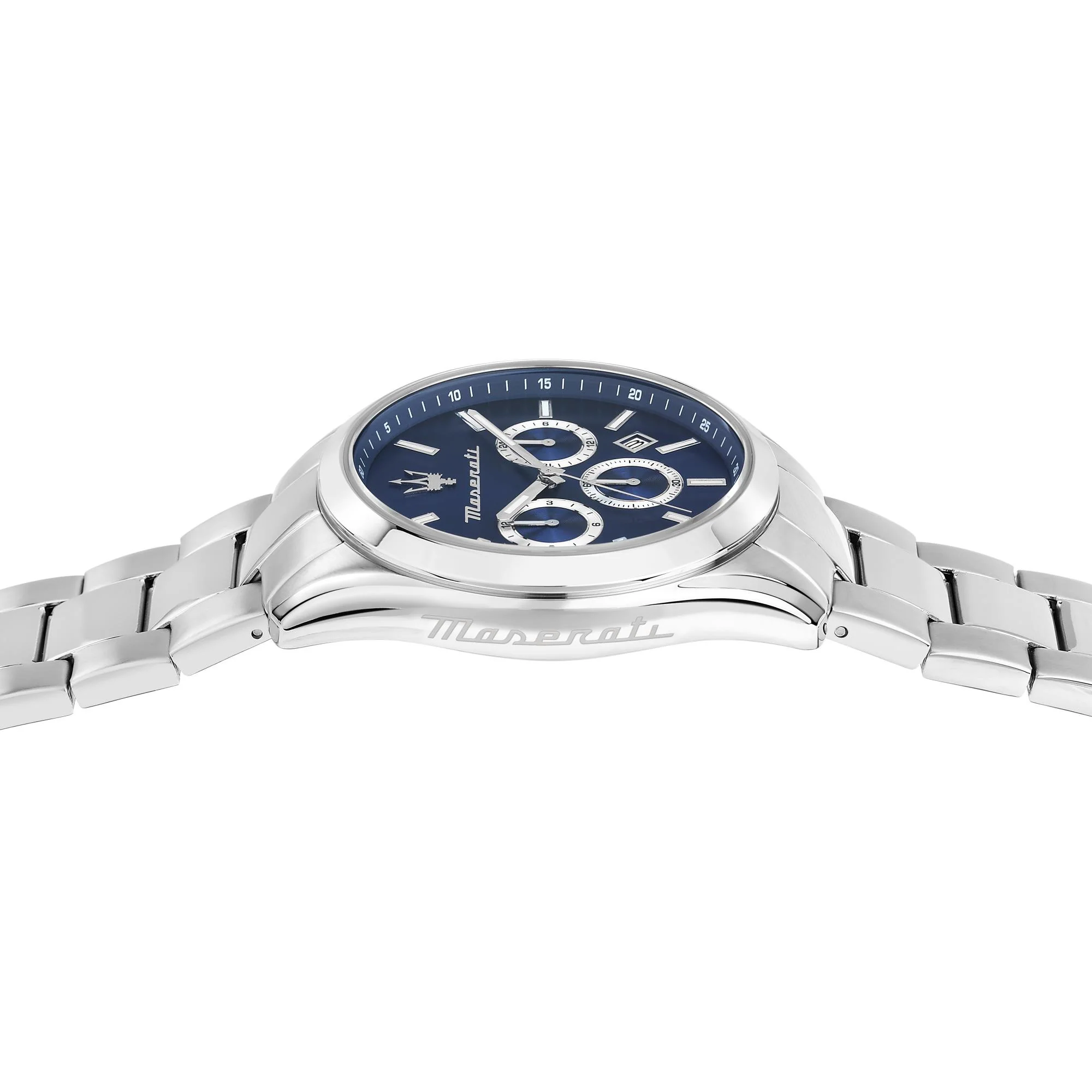 Maserati Attrazione Quartz Blue Chronograph Dial Steel Bracelet Men's Watch R8853151005 - Image 6