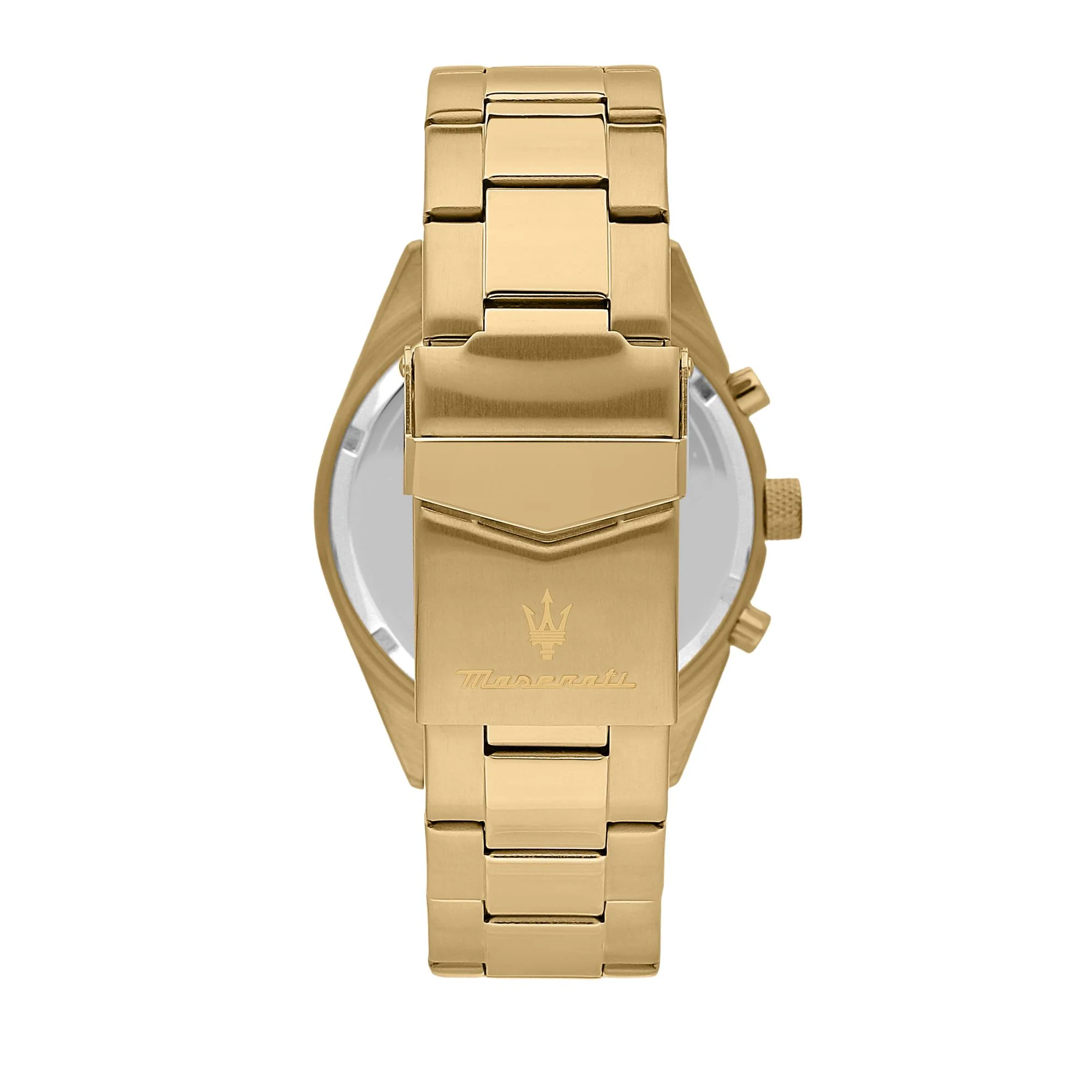 Maserati Competizione Quartz Blue Chronograph Dial Gold PVD Steel Bracelet Men's Watch R8853100026 - Image 3