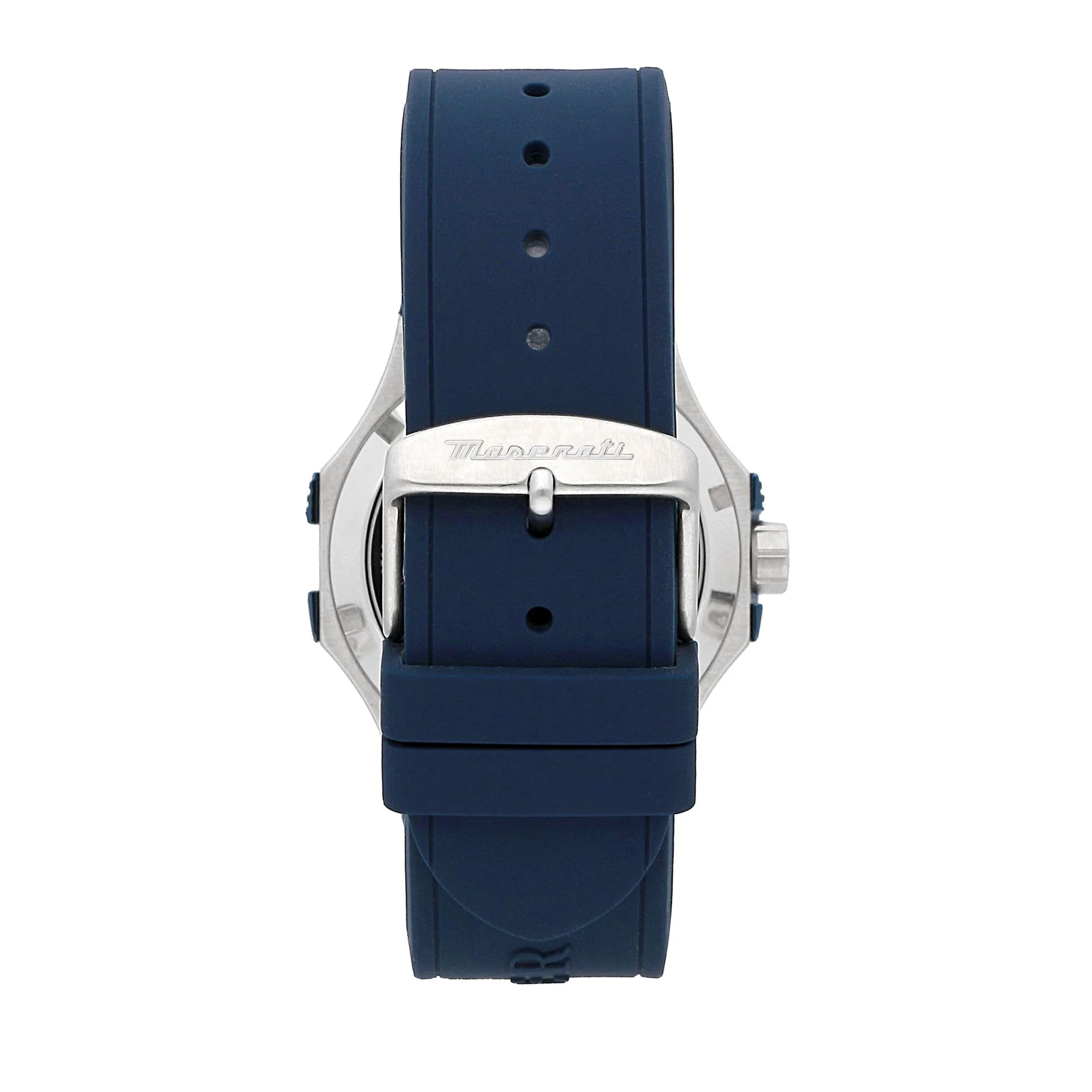 Maserati Potenza Quartz Skeleton Dial Blue Silicone Strap Men's Watch R8821108035 - Image 3