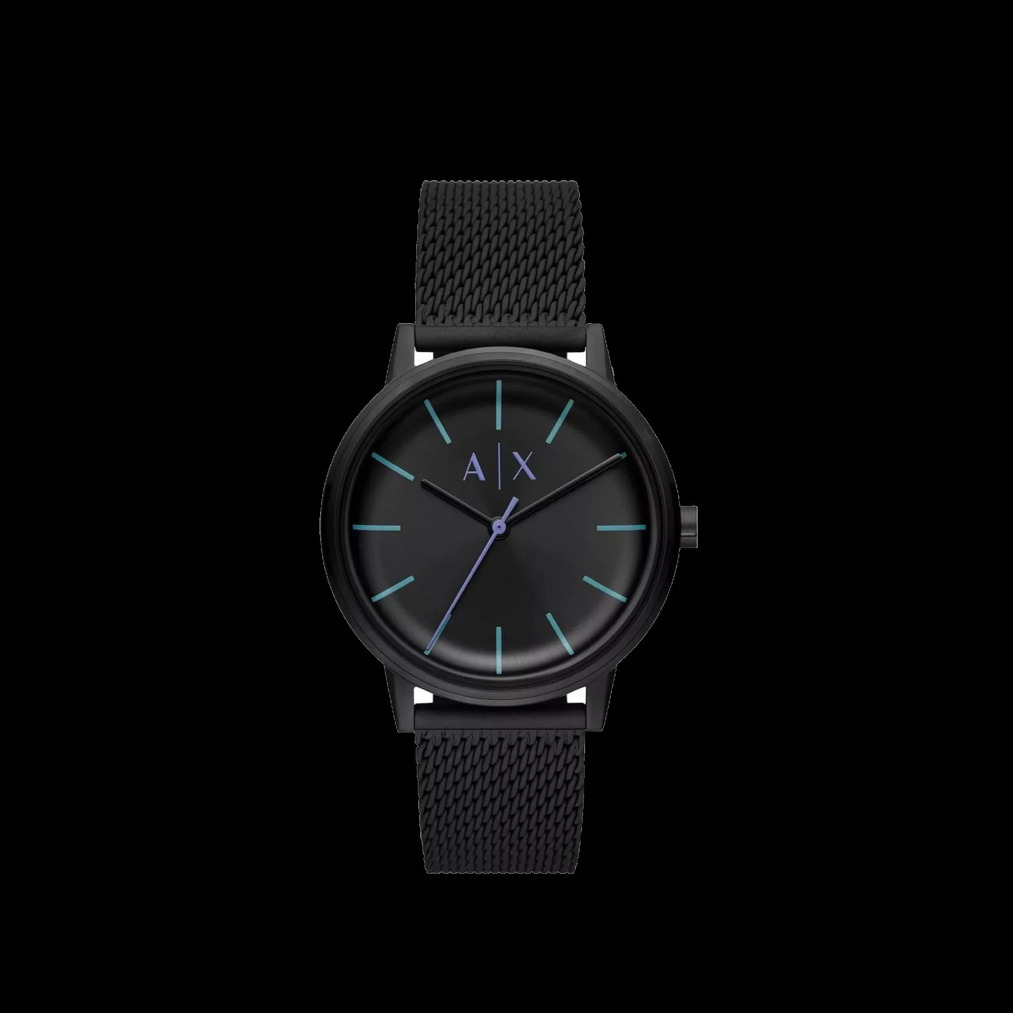 Armani Exchange Quartz Black Dial Steel Mesh Strap Men’s Watch AX2760 - Image 5