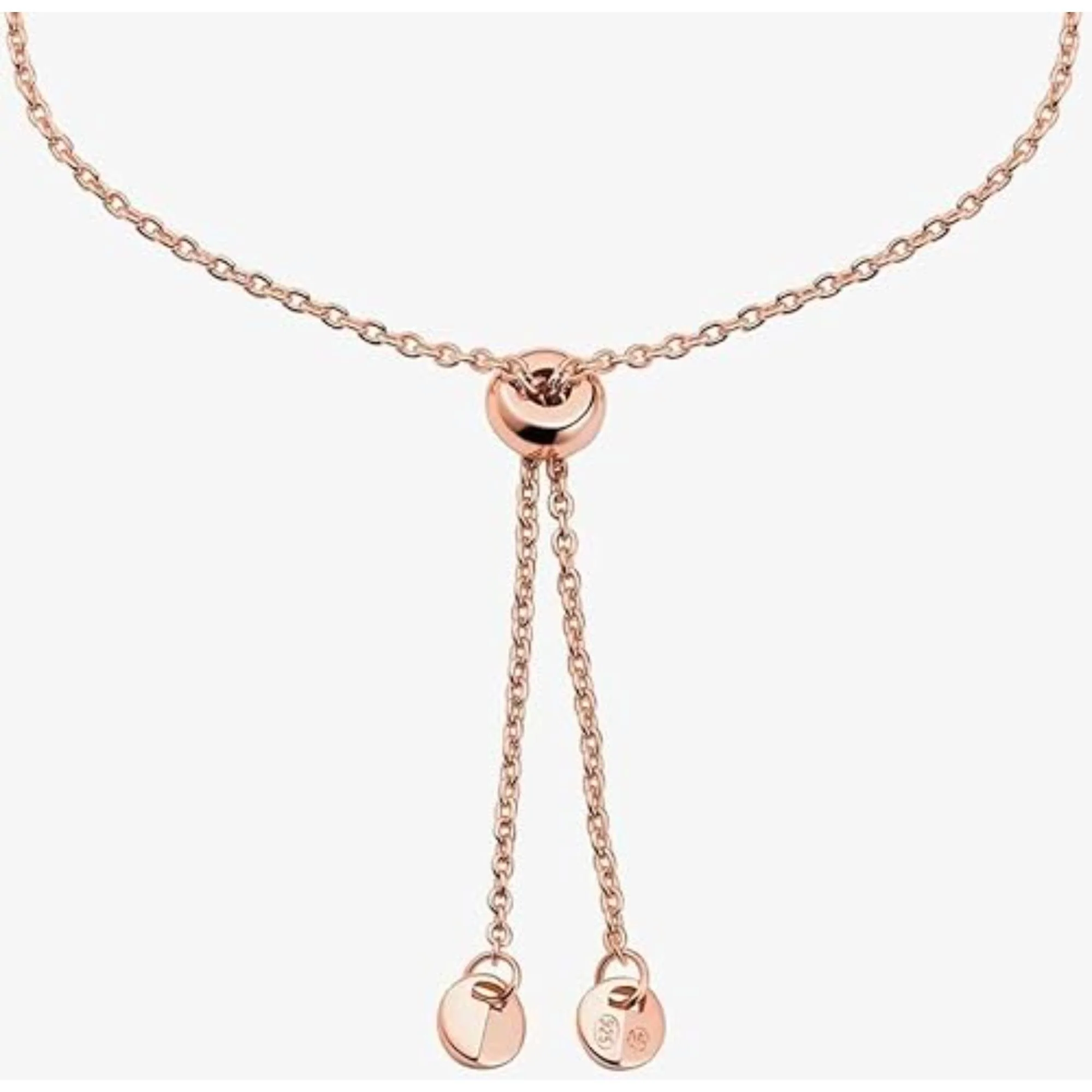 Michael Kors 14K Rose Gold-Plated Sterling Silver Heart-Cut Slider Women's Bracelet MKC1518A2791 - Image 3