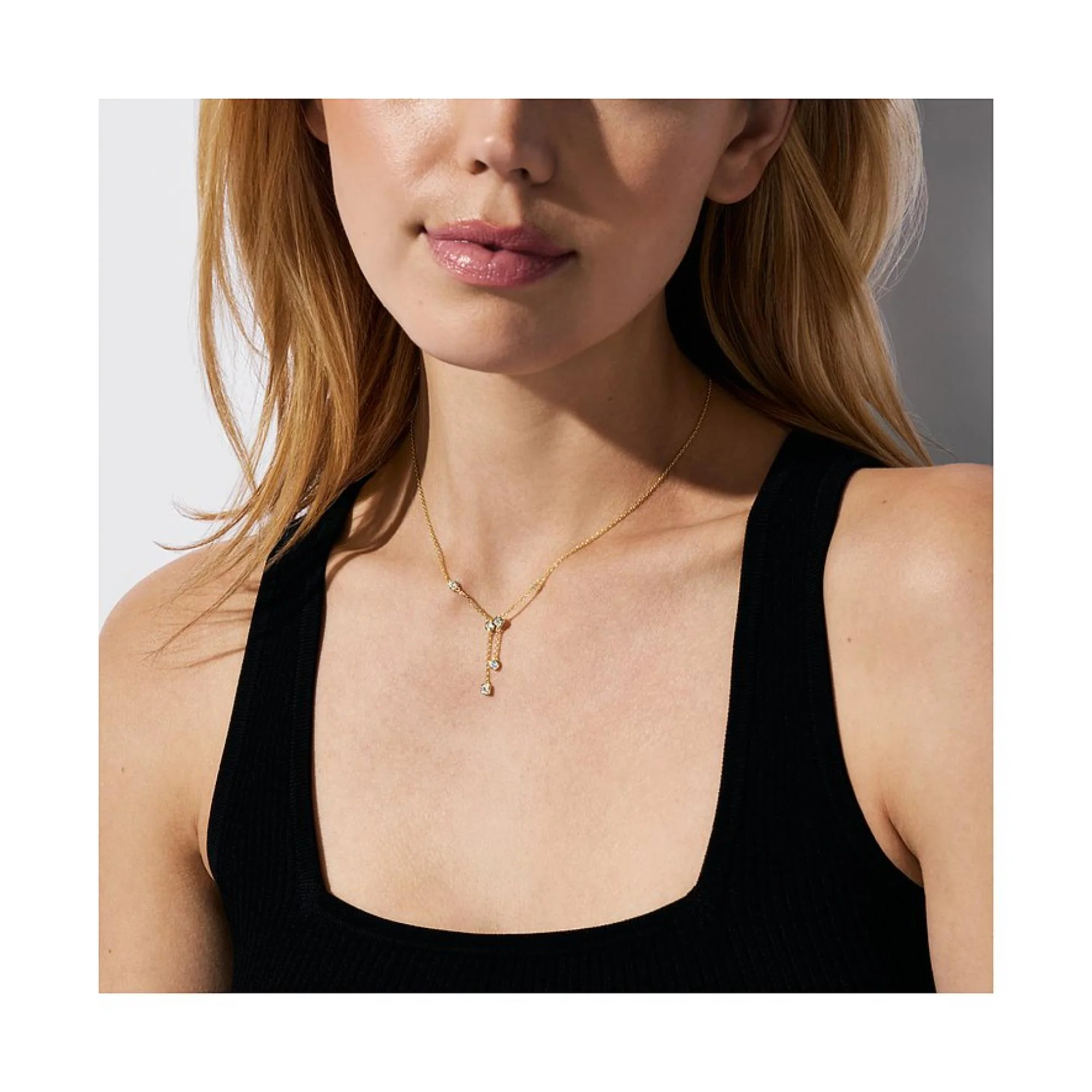 Michael Kors Brilliance 14K Gold-Plated Sterling Silver Pendant Ladies Necklace MKC1769710 - Image 2