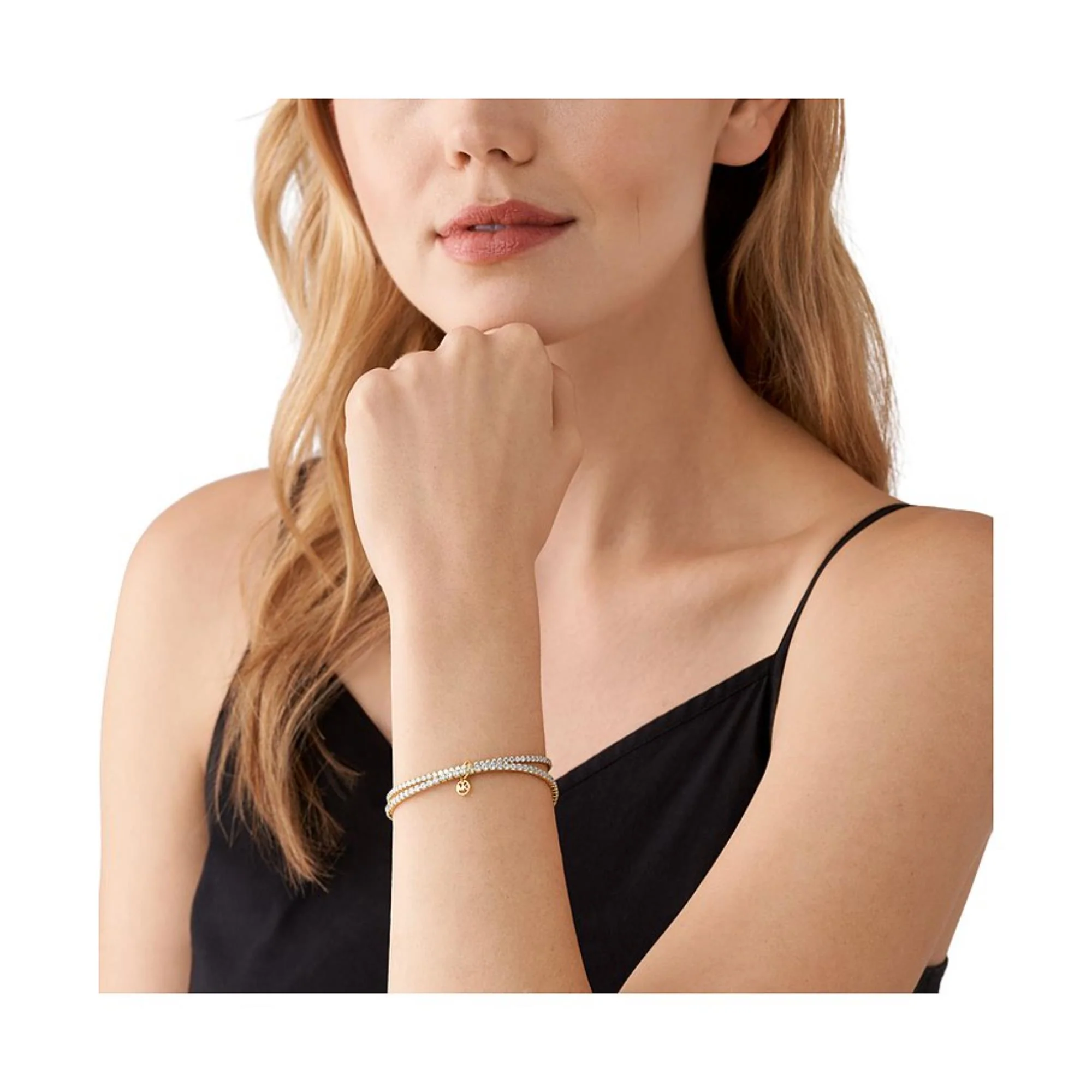 Michael Kors Brilliance Gold-Tone Ladies Bracelet MKJ8359CZ710 - Image 3