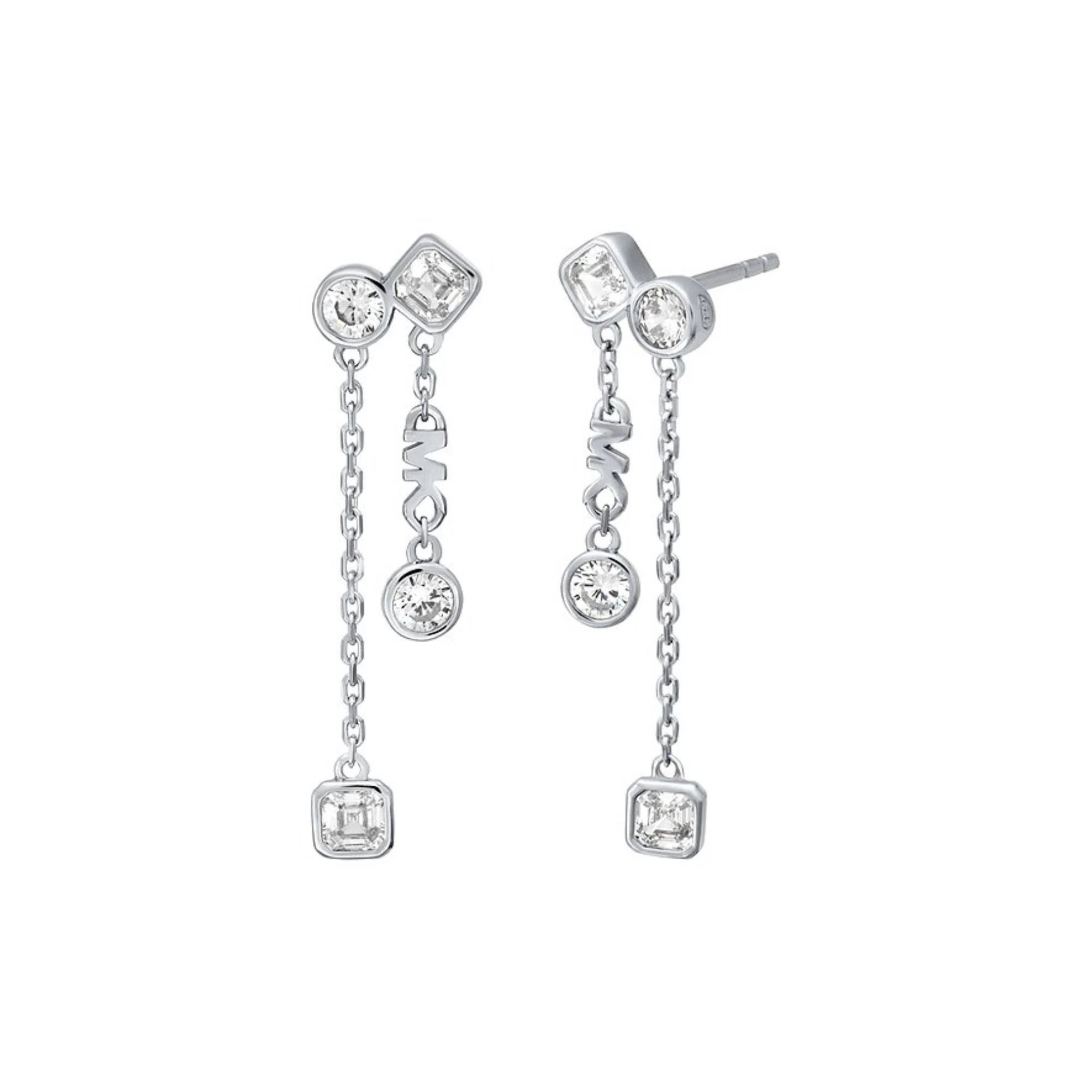 Michael Kors Brilliance Sterling Silver Drop Ladies Earrings MKC1773040