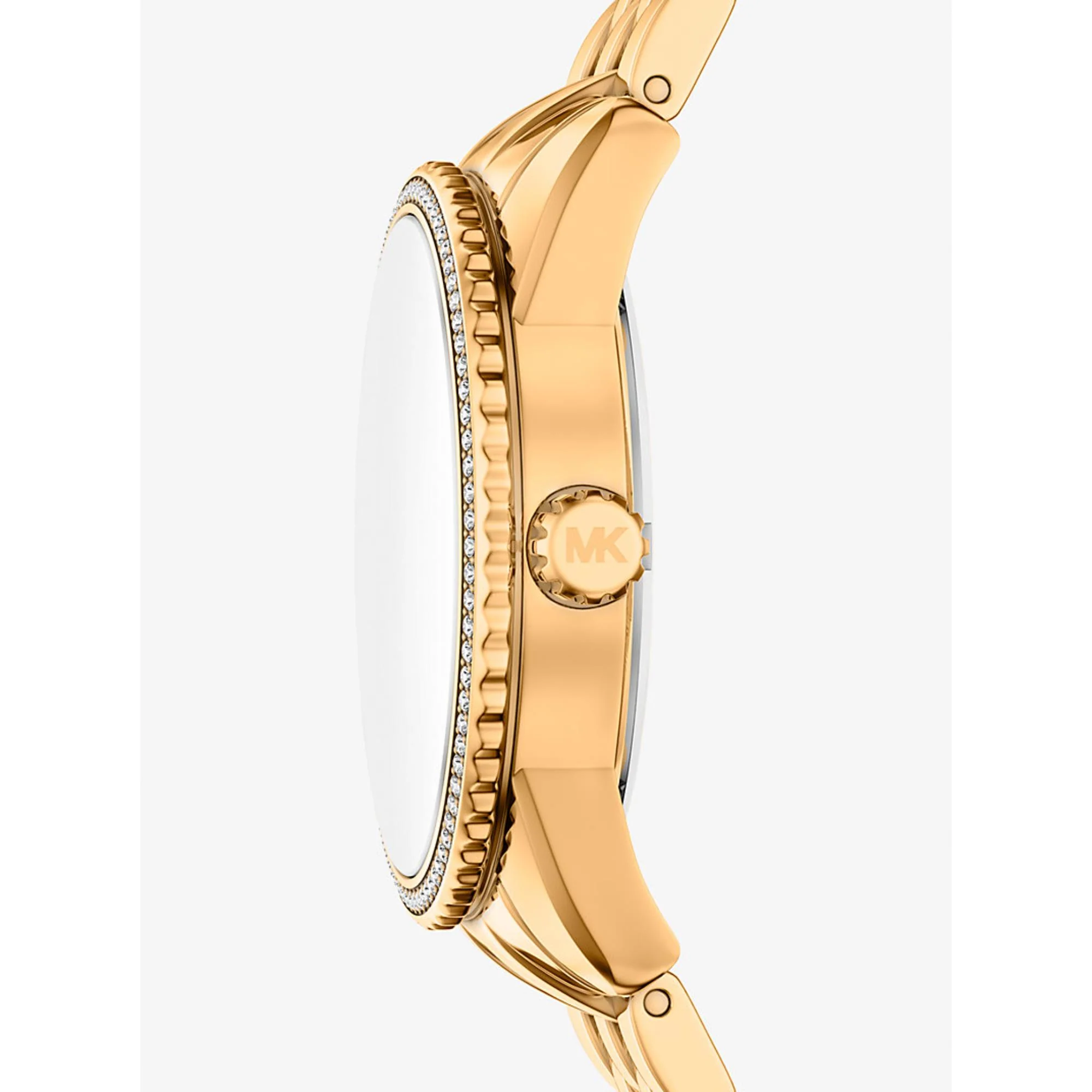 Michael Kors Bryant Pave Brown Dial Steel Strap Women's Watch MK7581 - Image 4
