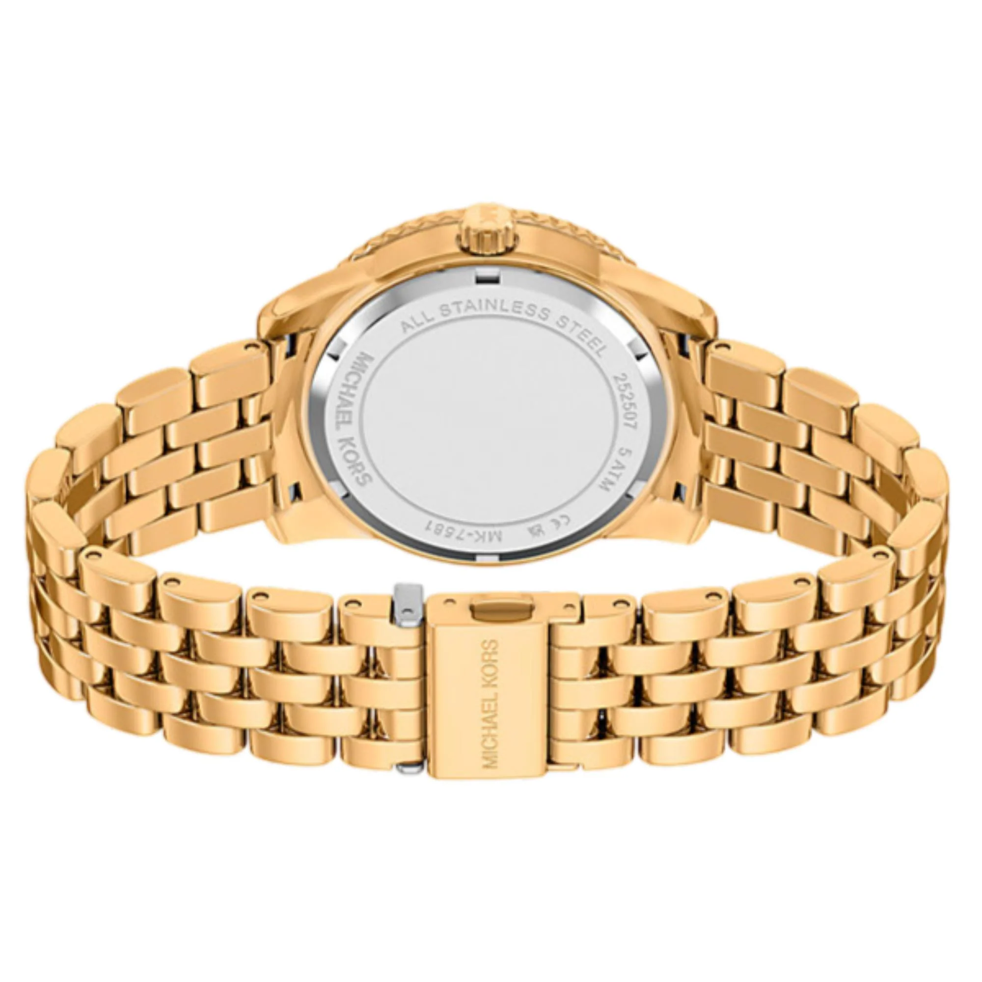 Michael Kors Bryant Pave Brown Dial Steel Strap Women's Watch MK7581 - Image 6