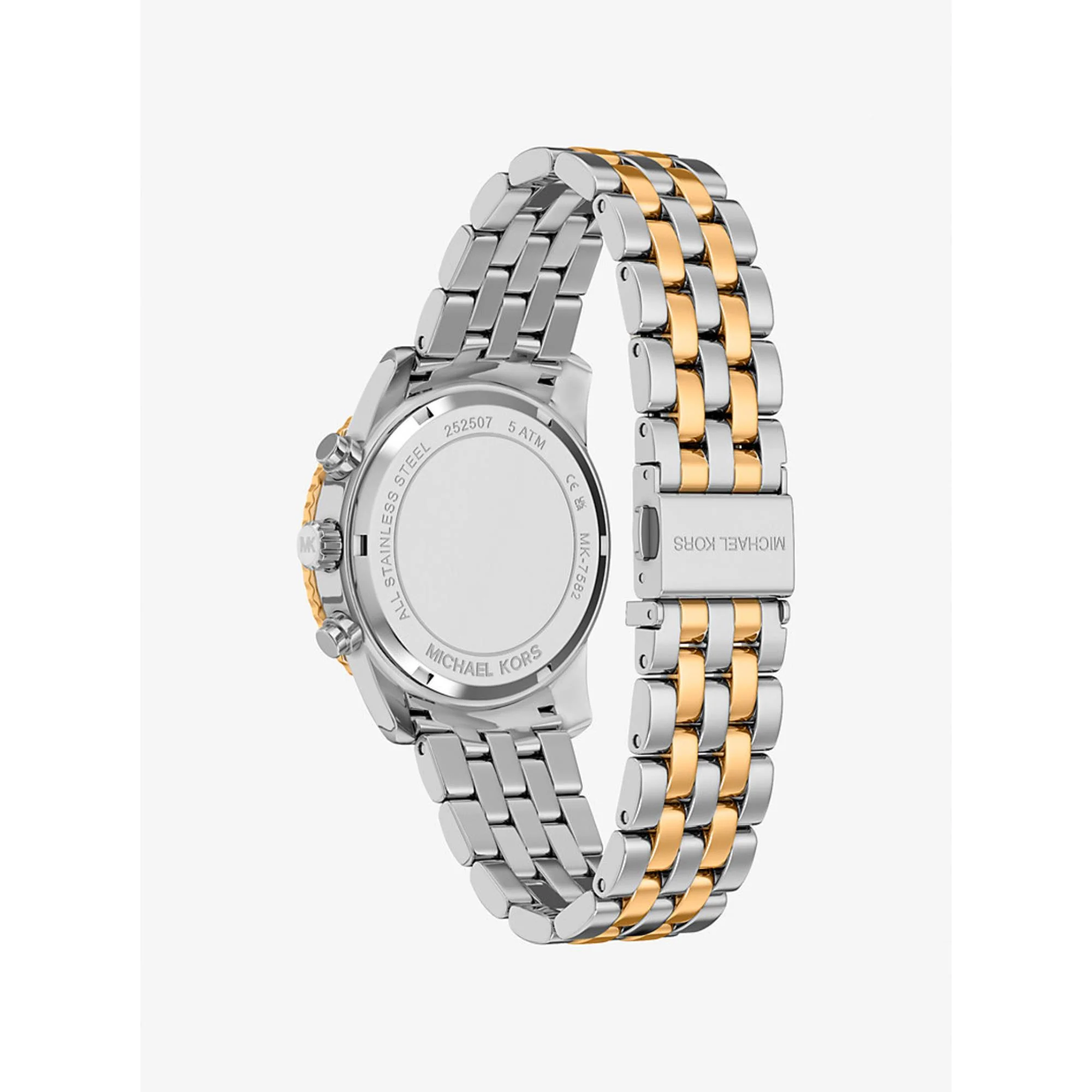 Michael Kors Bryant Pave Chronograph Blue Dial Steel Strap Women's Watch MK7582 - Image 6