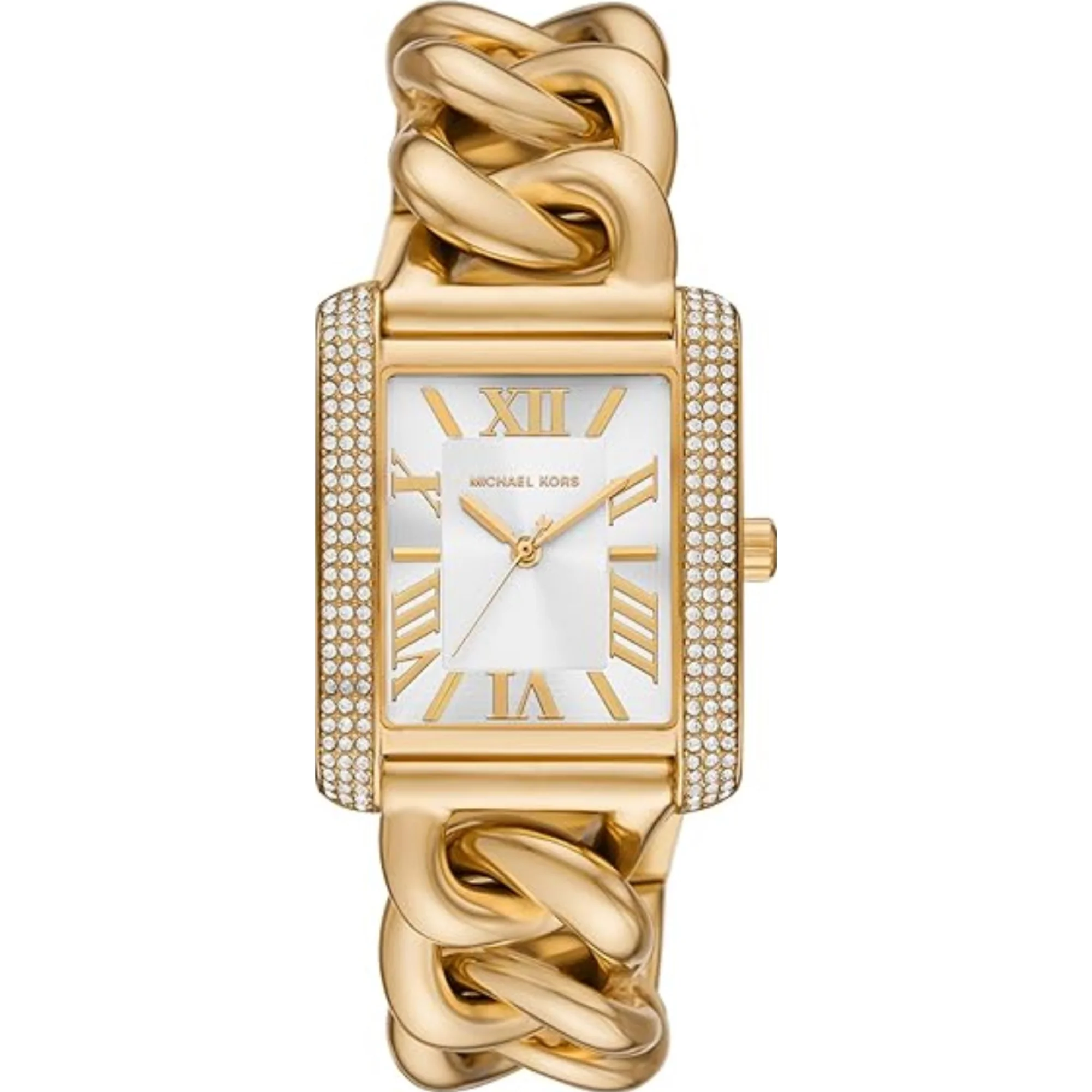 Michael Kors Emery Gold-Tone Stainless Steel Silver Dial Women's Watch MK7300