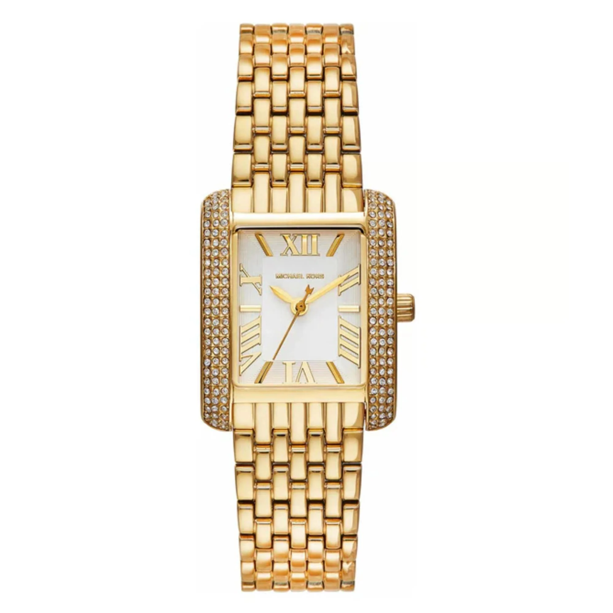 Michael Kors Emery White Dial Gold-Tone Stainless Steel Strap Ladies Watch MK4826 - Image 5