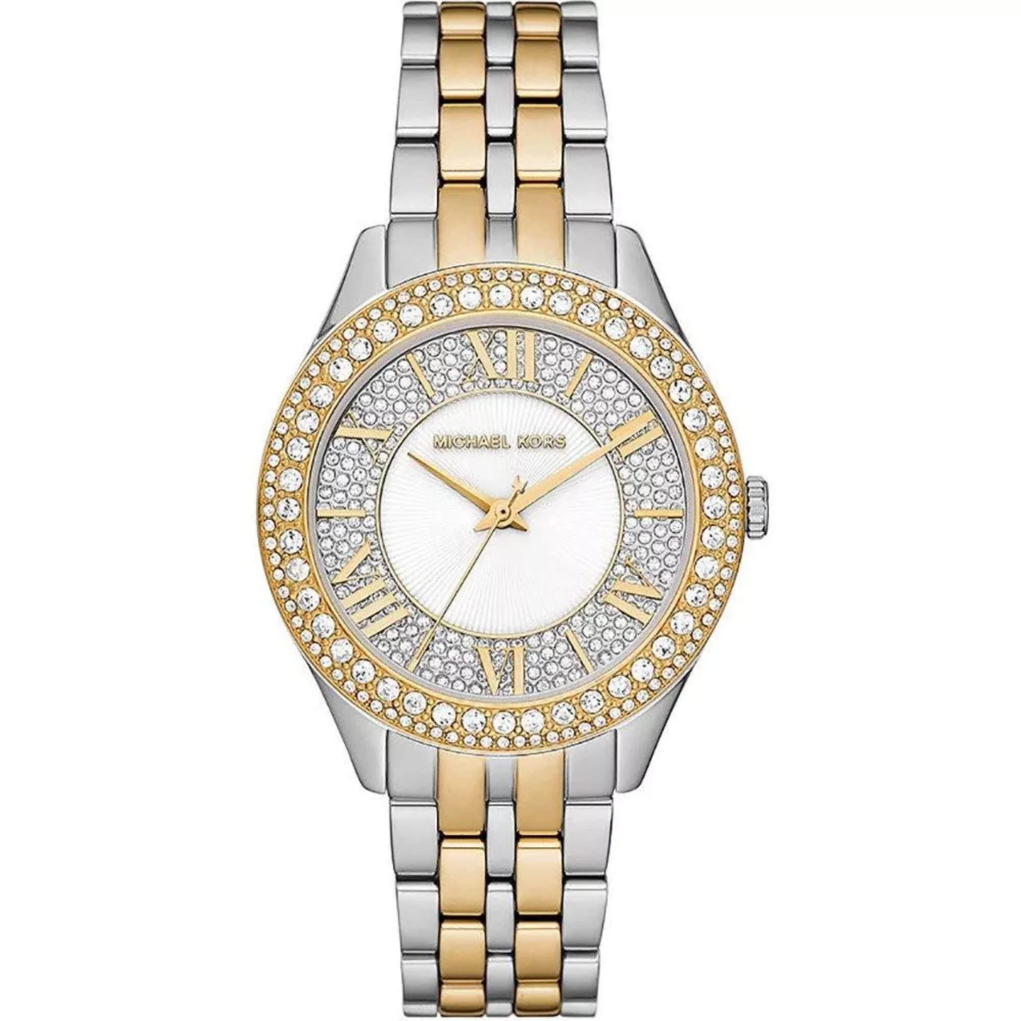 Michael Kors Harlowe Two-Tone Stainless Steel Silver Dial Women's Watch MK4811 - Image 5
