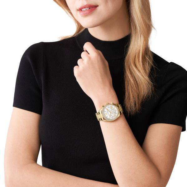 Michael Kors Lexington White Mother-of-Pearl Dial Women's Watch MK7241 - Image 4