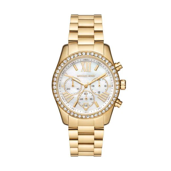 Michael Kors Lexington White Mother-of-Pearl Dial Women's Watch MK7241 - Image 5