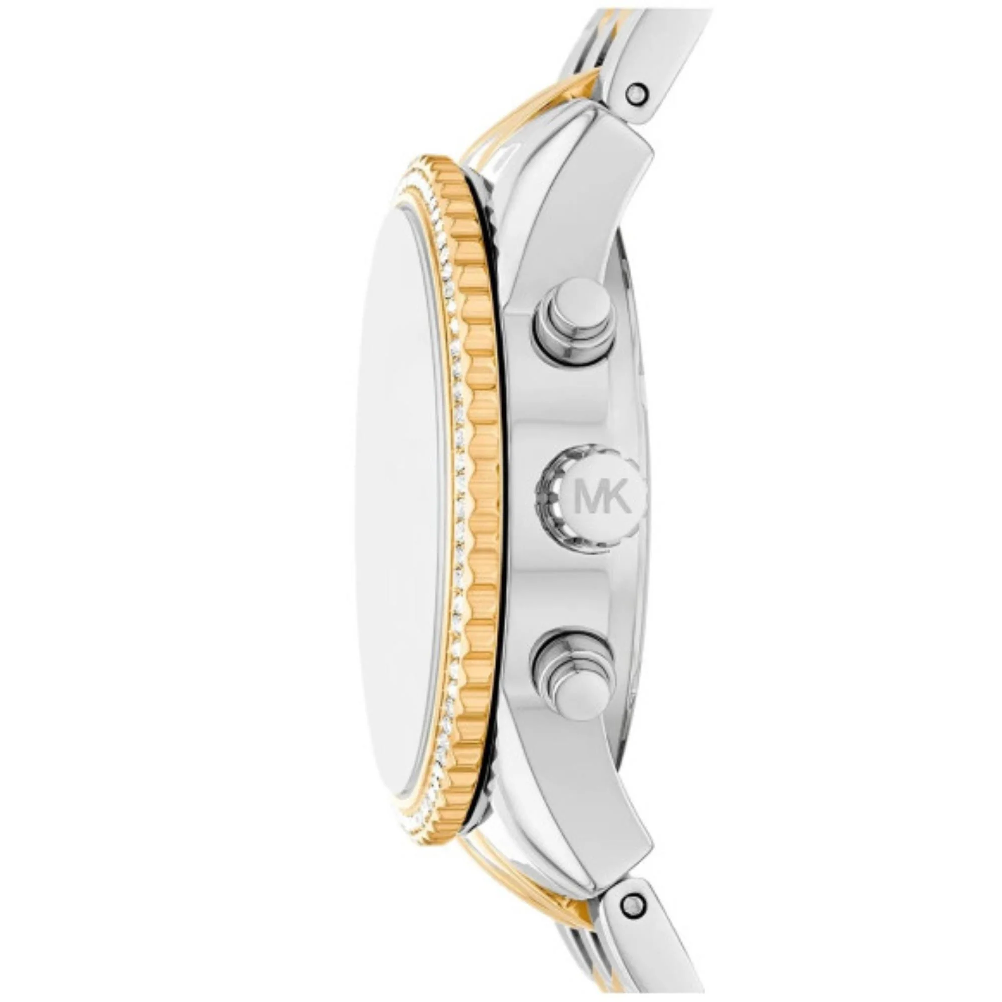 Michael Kors Mini Bryant Chronograph White Dial Two-Tone Stainless Steel Strap Ladies Watch MK7532 - Image 8