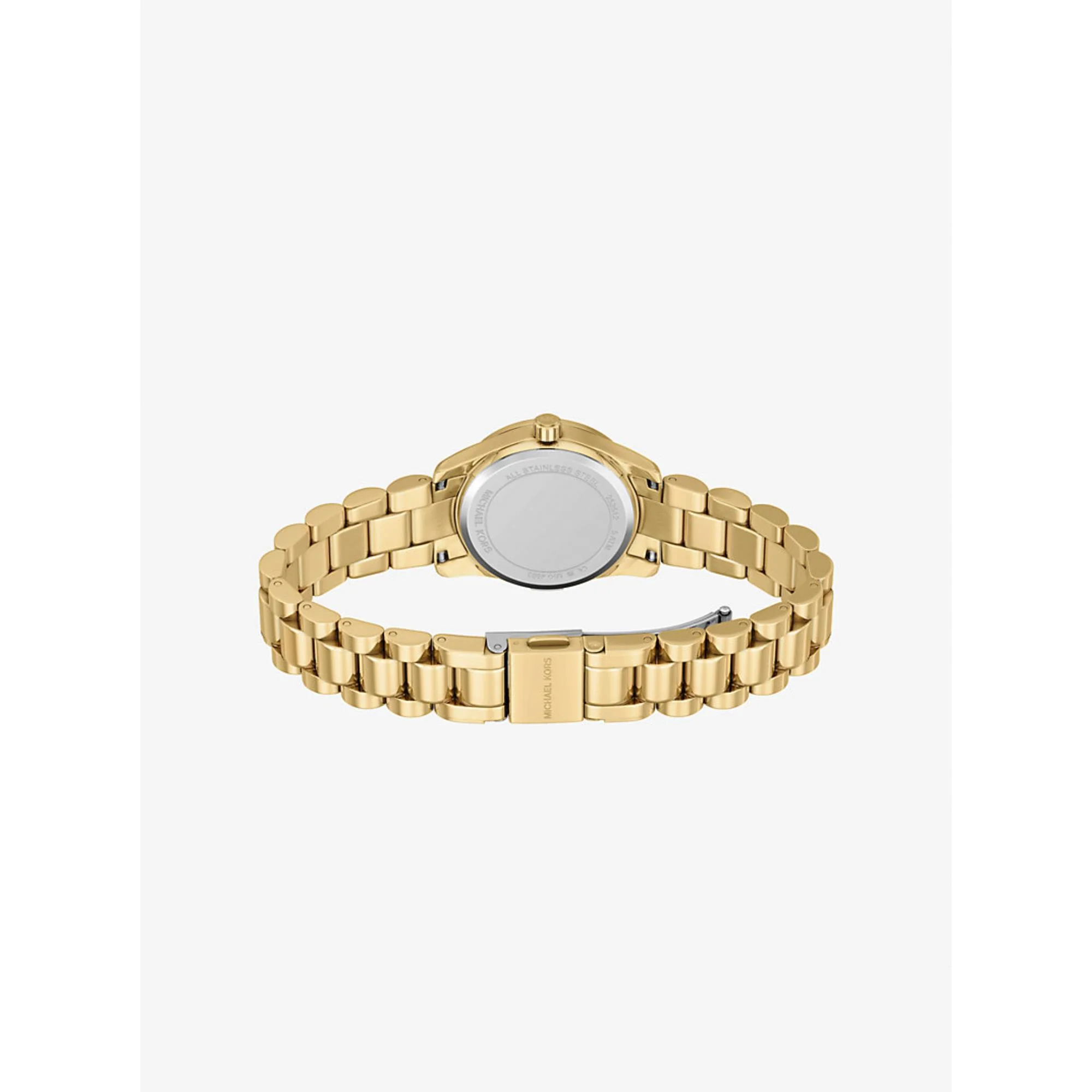 Michael Kors Petite Lexington Pave Gold Dial Steel Strap Women's Watch MK4992SET - Image 6