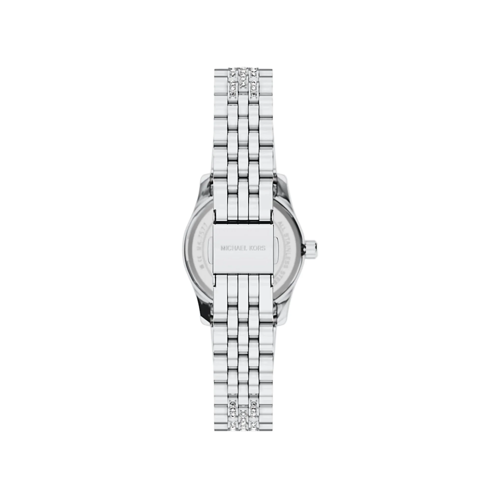 Michael Kors Petite Lexington Pave Silver Crystal Dial Steel Strap Women's Watch MK7577 - Image 5