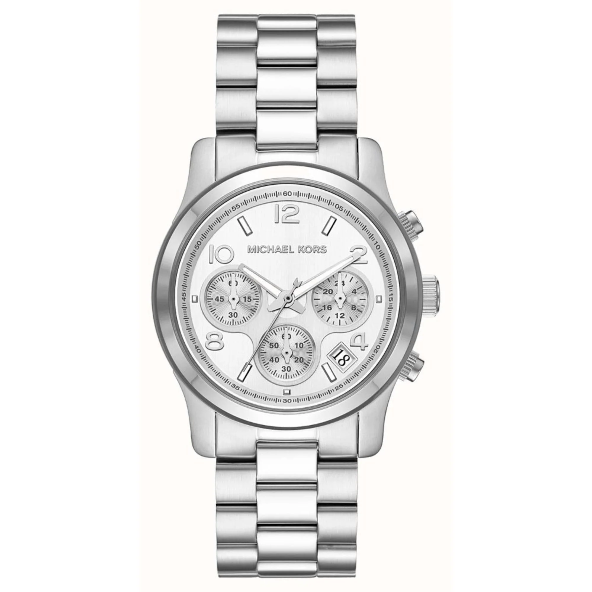 Michael Kors Runway Chronograph Stainless Steel Silver Dial Women's Watch MK7325 - Image 7