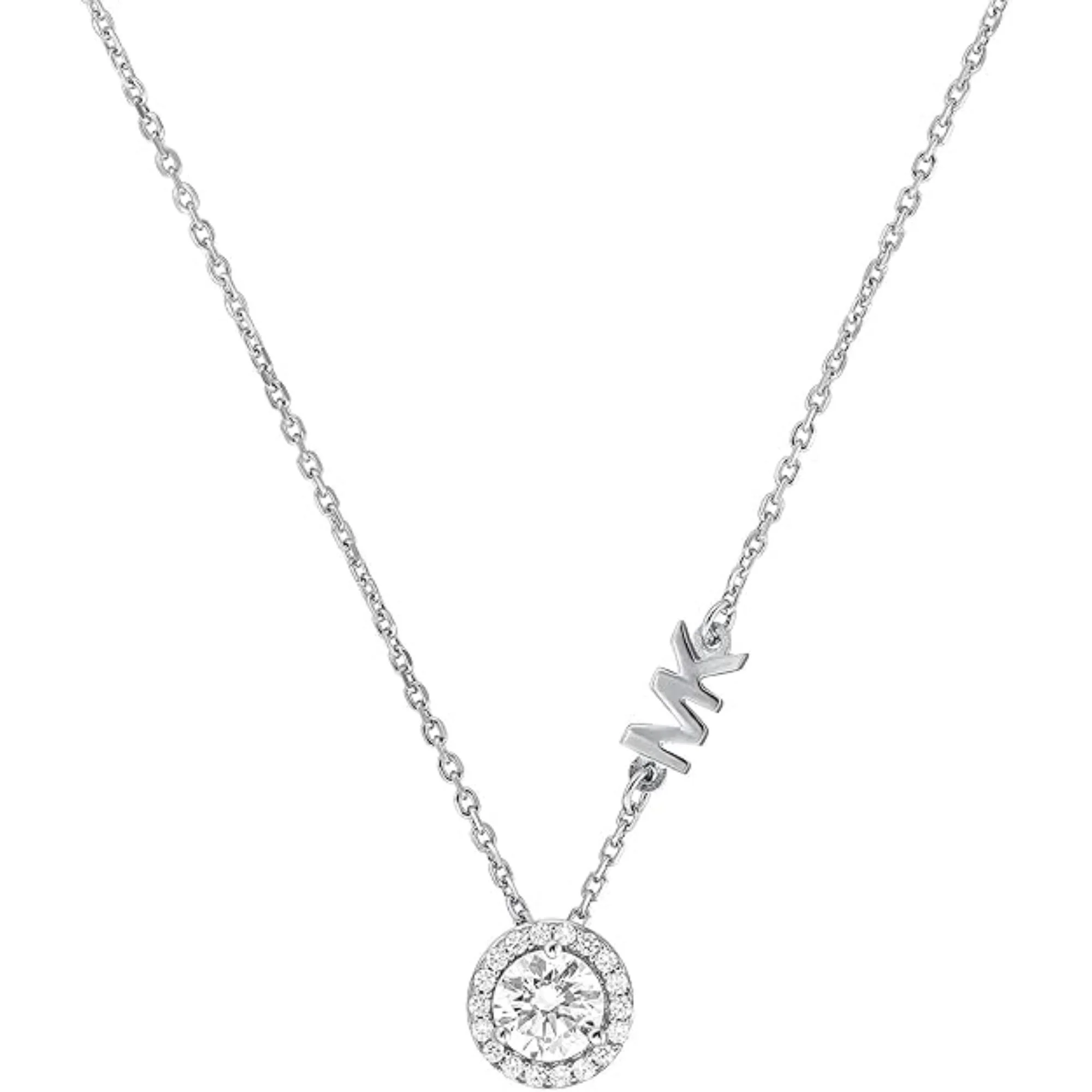 Michael Kors Sterling Silver CZ Pendant Women's Necklace MKC1208AN040