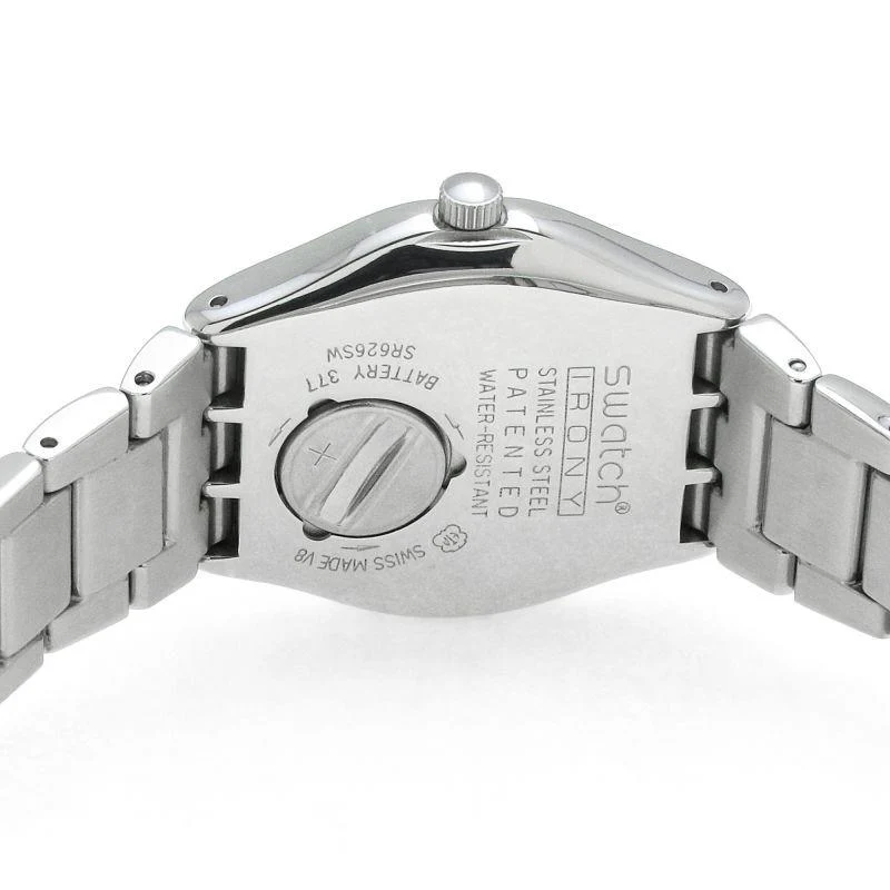 Swatch Middlesteel Irony Quartz Green Dial Stainless Steel Bracelet Ladies Watch YLS468G - Image 5