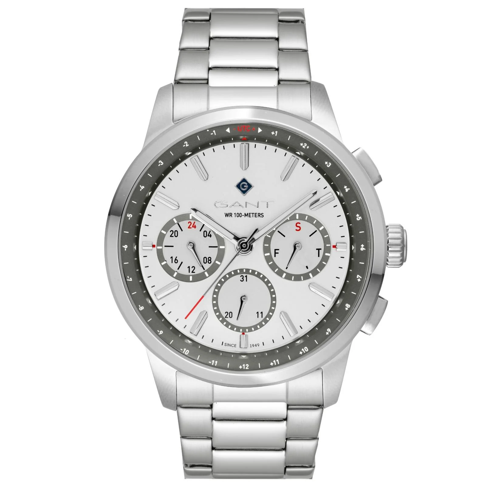 Gant Middletown Quartz Grey Chronograph Dial Steel Bracelet Men's Watch G154022