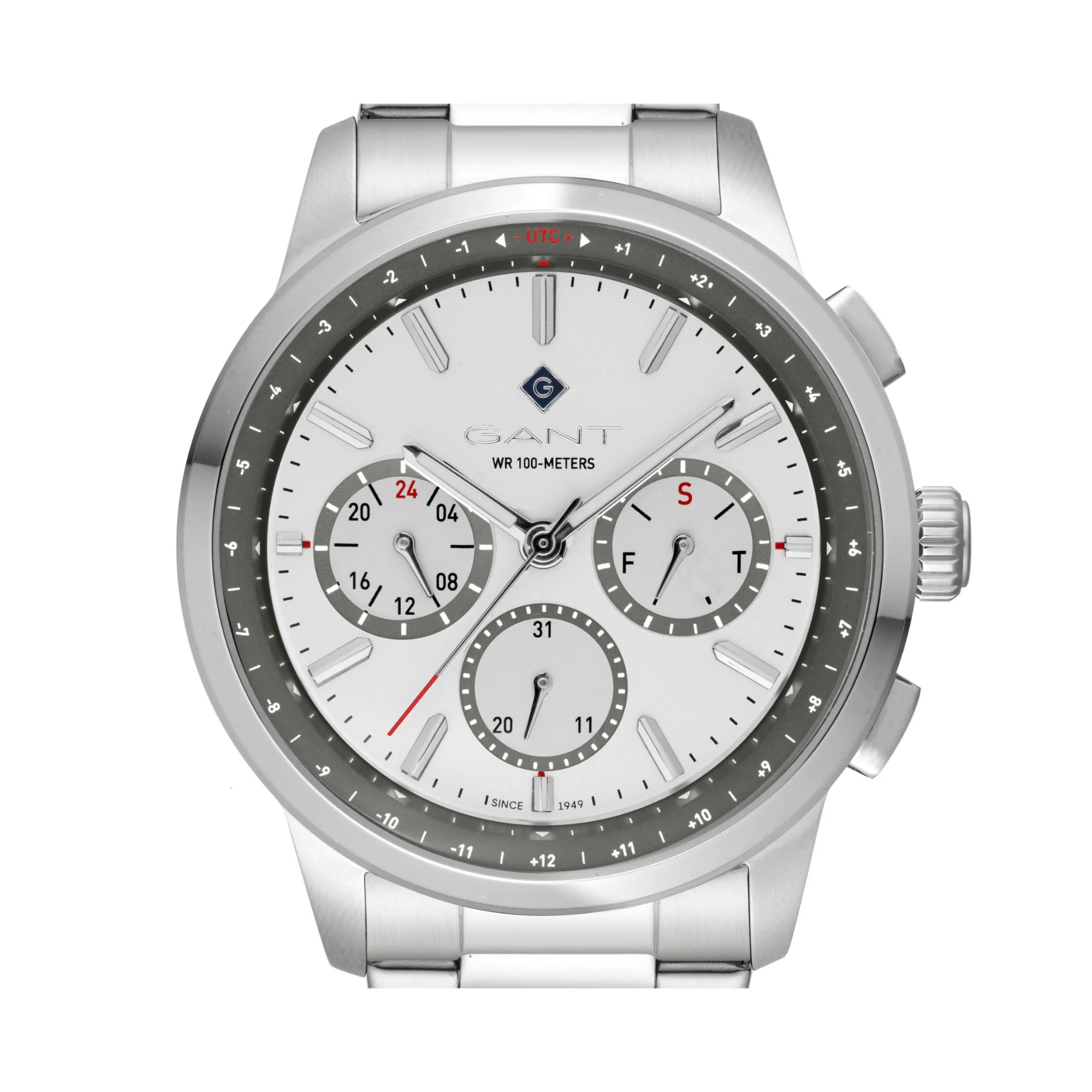 Gant Middletown Quartz Grey Chronograph Dial Steel Bracelet Men's Watch G154022 - Image 2