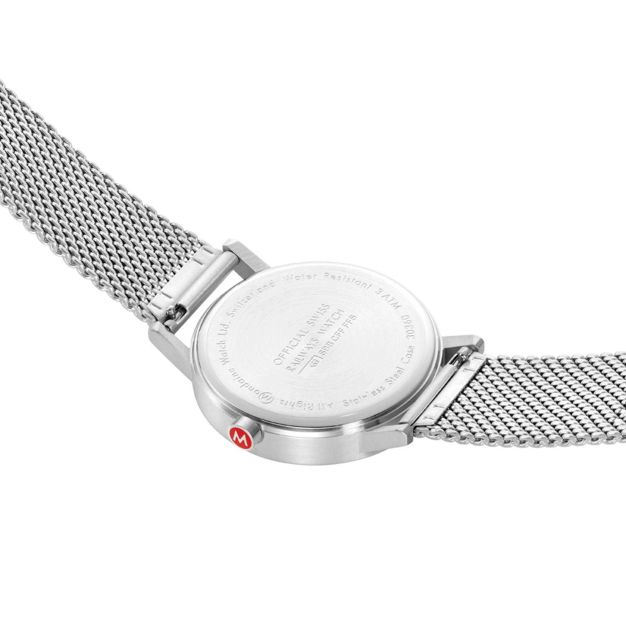 Mondaine Classic Blue Dial Steel Mesh Strap Unisex Watch A660.30360.40SBJ - Image 5