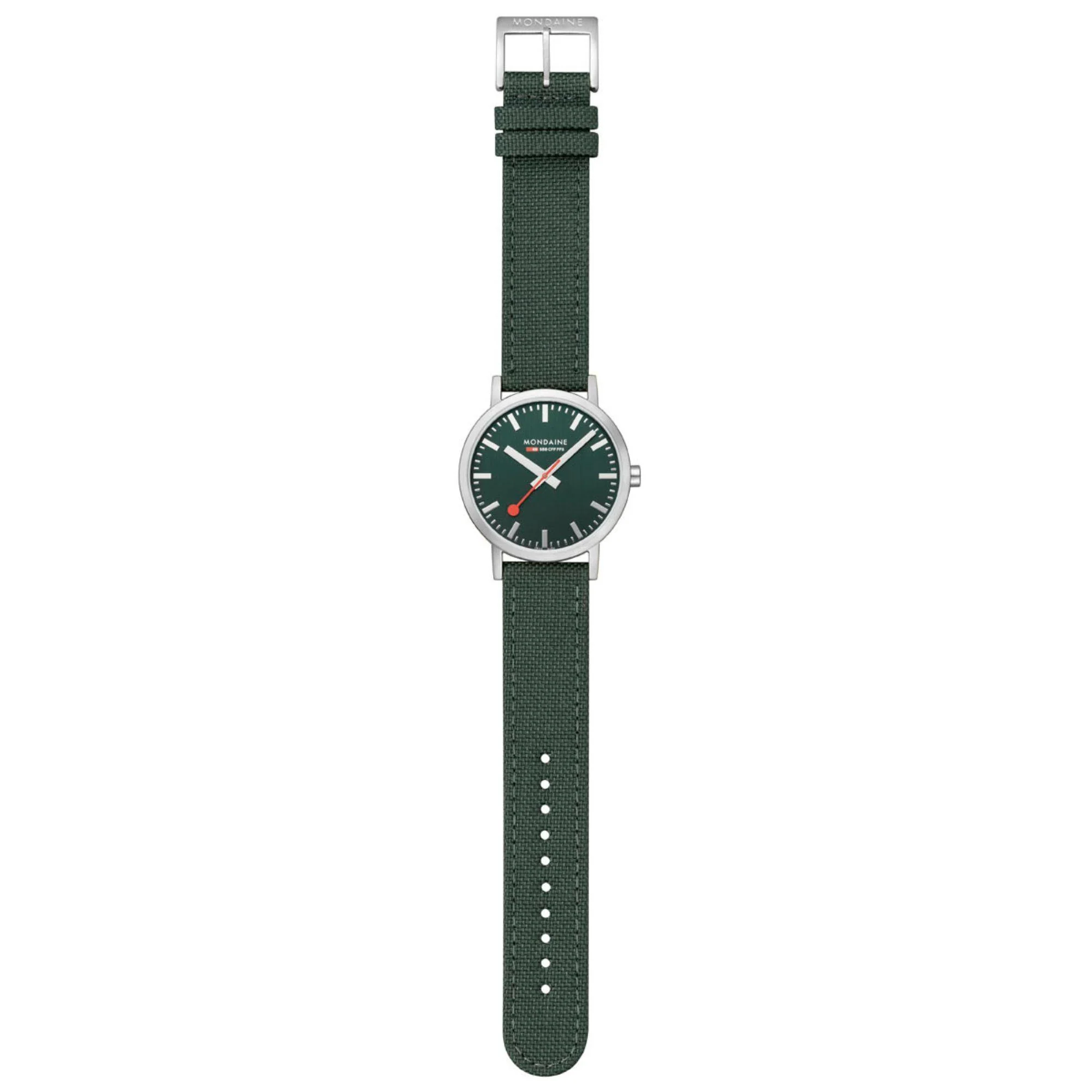 Mondaine Classic Forest Green Dial Unisex Watch A660.30360.60SBF - Image 14