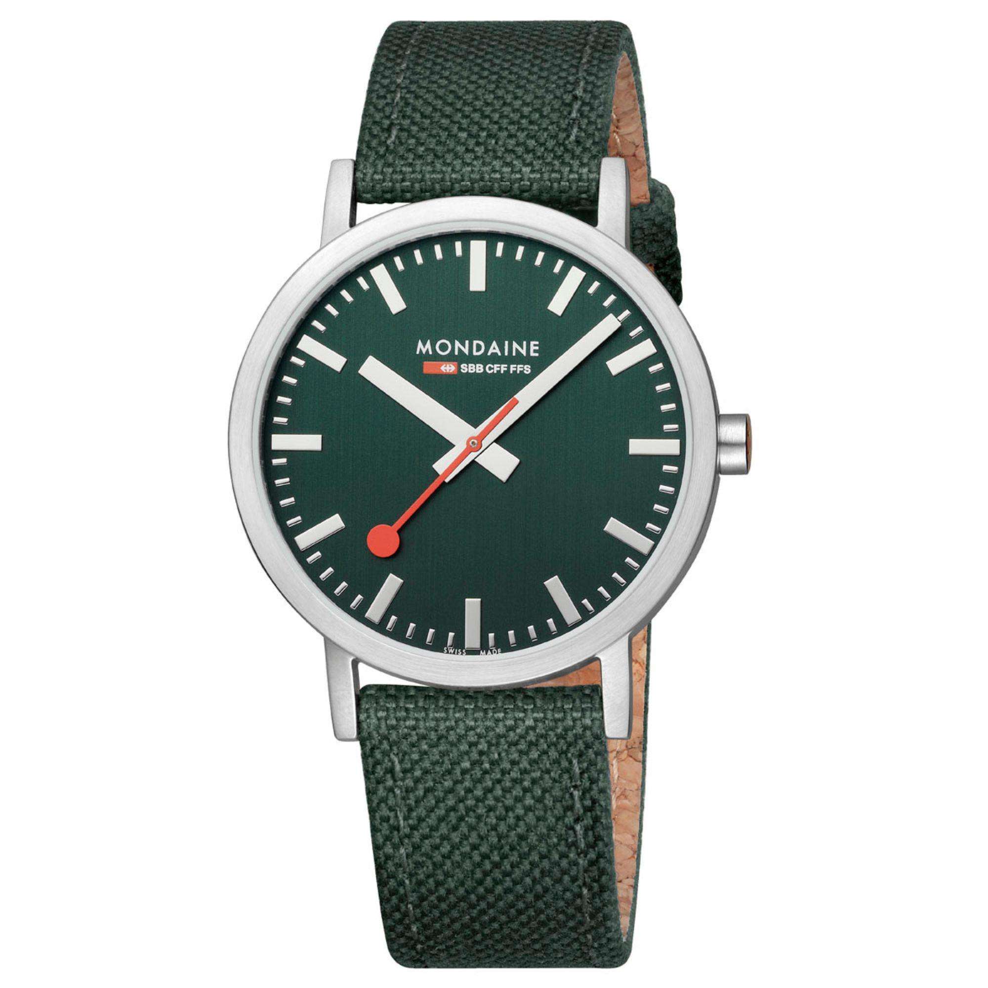Mondaine Classic Forest Green Dial Unisex Watch A660.30360.60SBF - Image 2