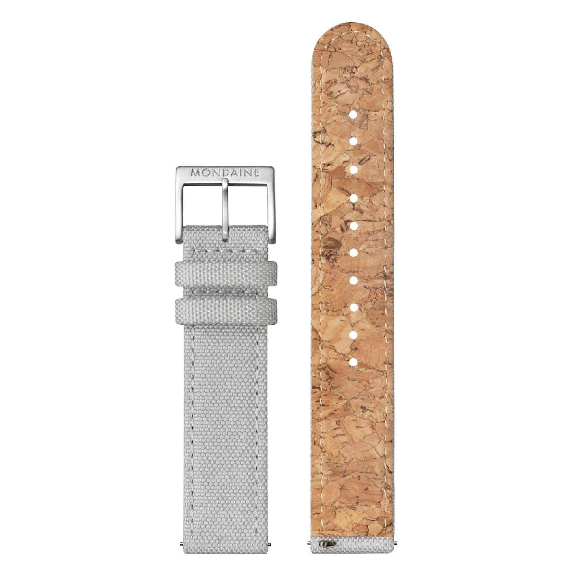 Mondaine Classic Good Gray Dial Textile Strap Unisex Watch A660.30314.80SBH - Image 7