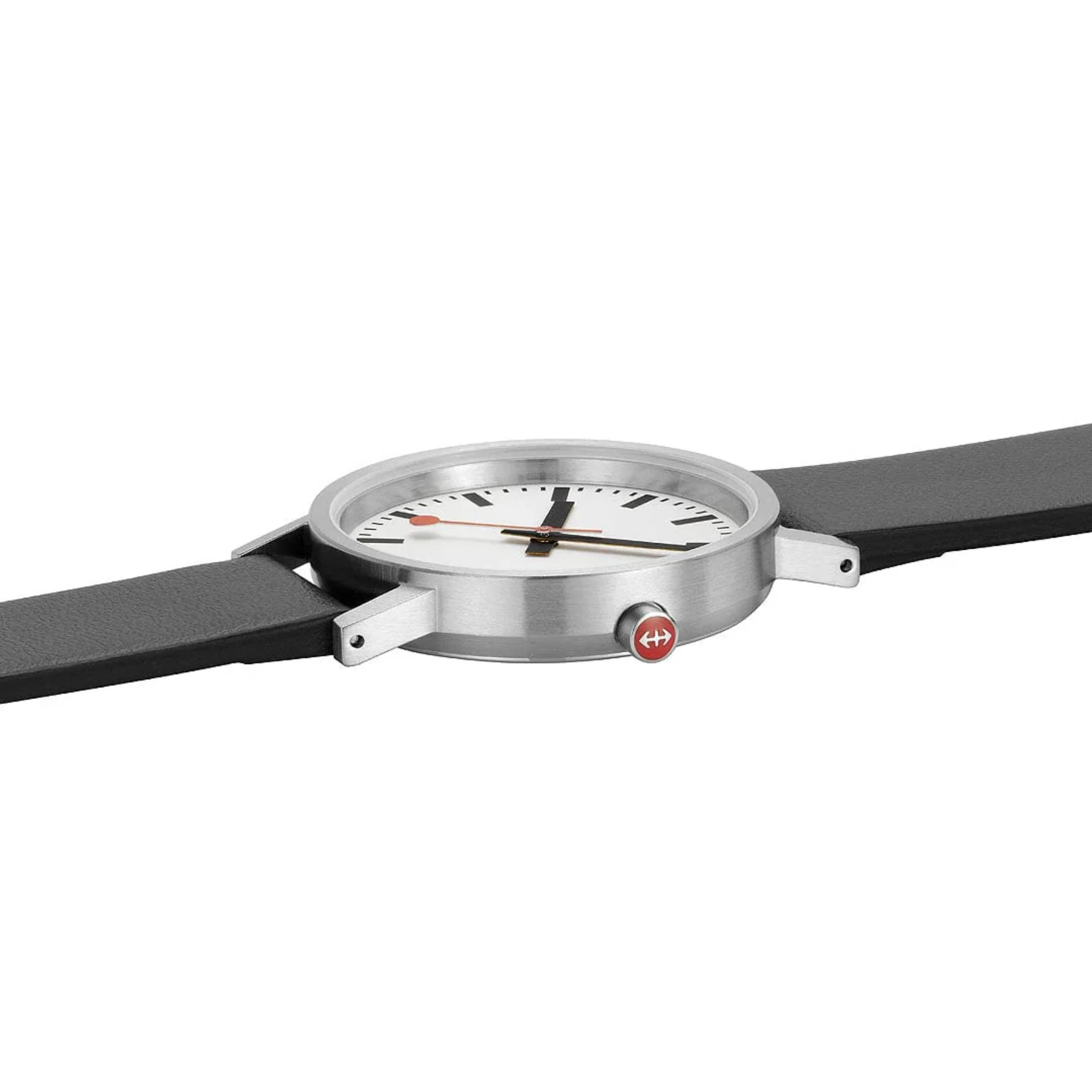 Mondaine Classic Quartz White Dial Black Leather Strap Men's Watch A660.30360.16OMV - Image 11