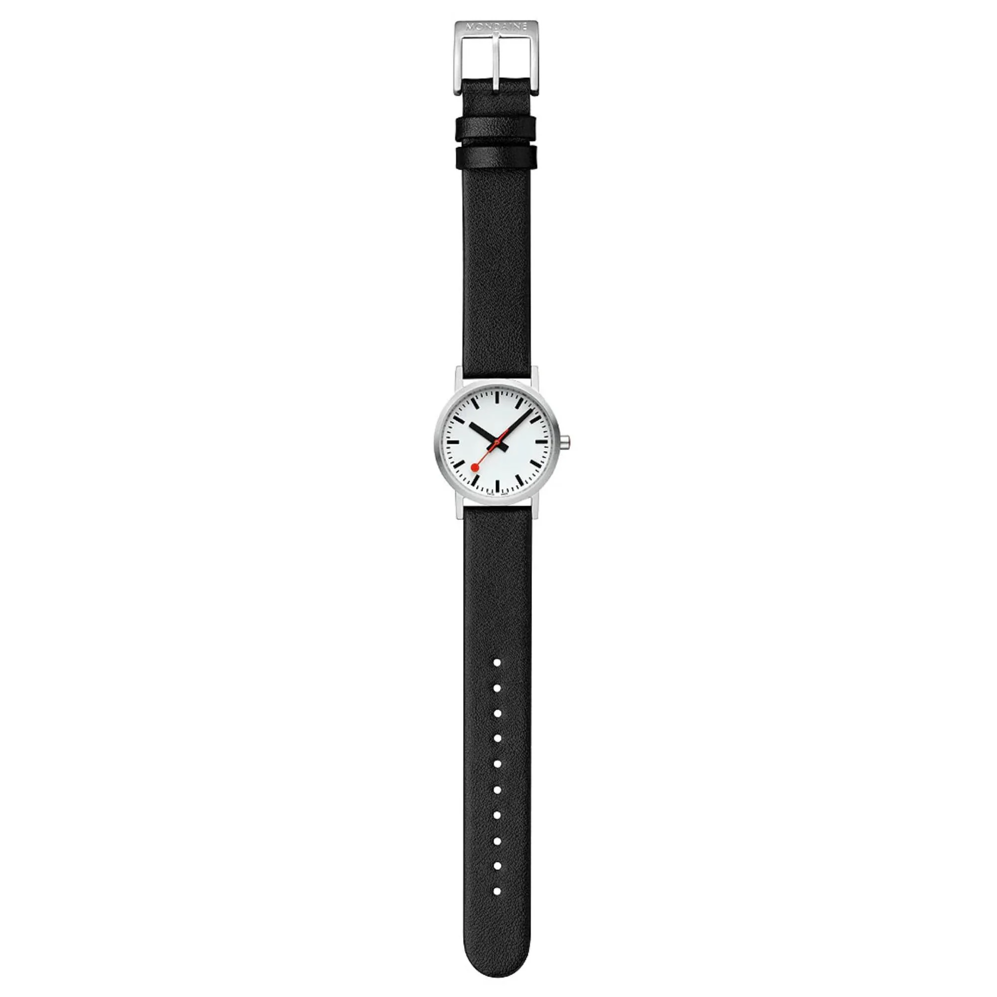 Mondaine Classic Quartz White Dial Leather Strap Women's Watch A658.30323.16OMV - Image 11