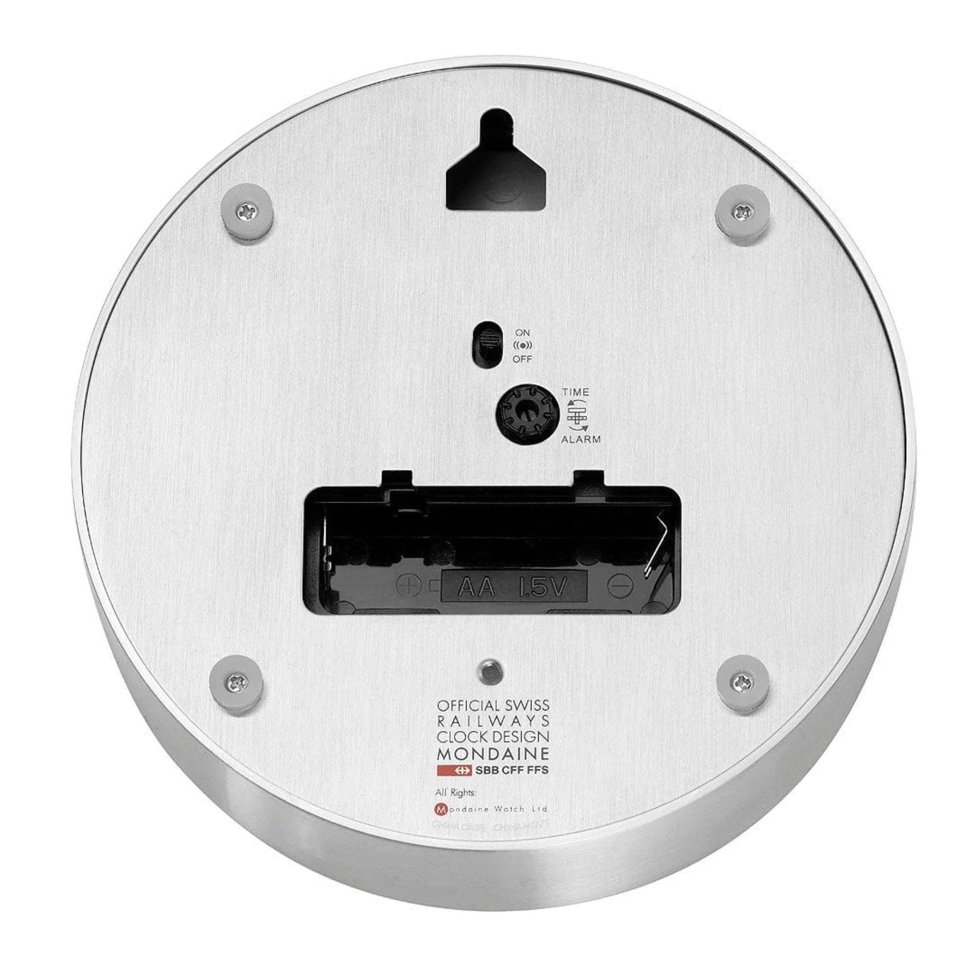Mondaine Good Grey Aluminium Table and Alarm Clock A997.MCAL.86SBV.2 - Image 5