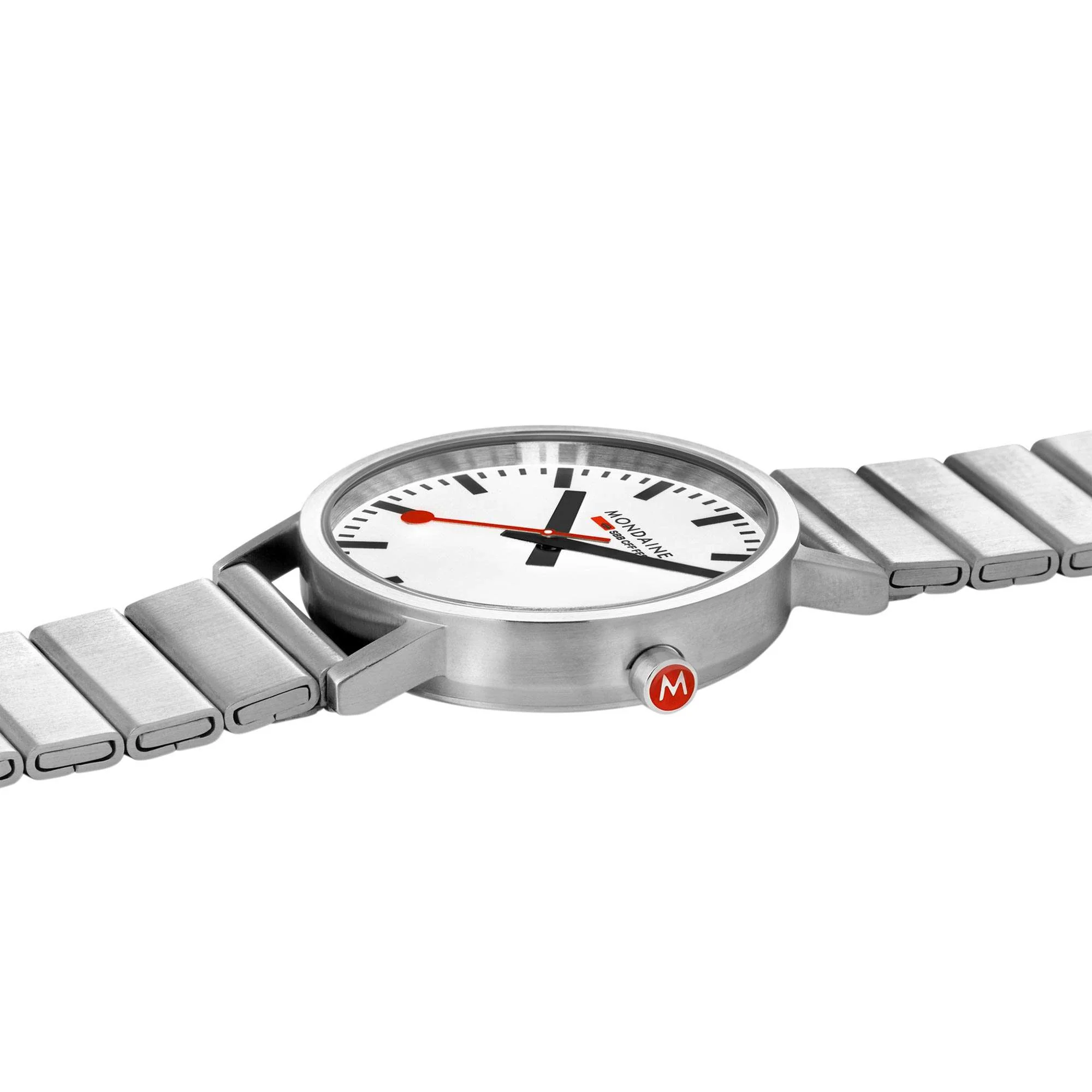 Mondaine Classic Quartz White Dial Stainless Steel Bracelet Men's Watch A660.30360.16SBJ - Image 2